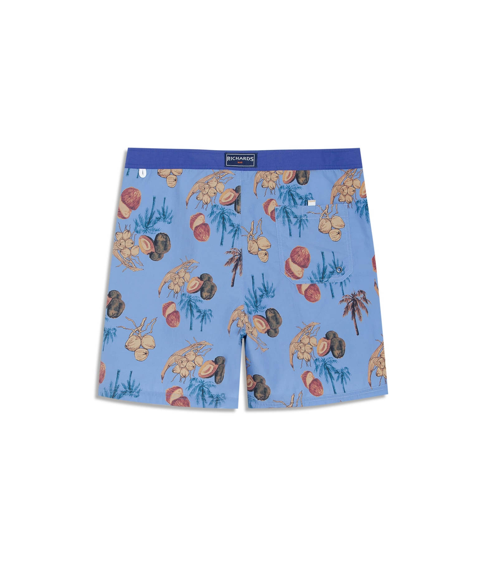 Beach Short Salve Surf Long Azul Pervante