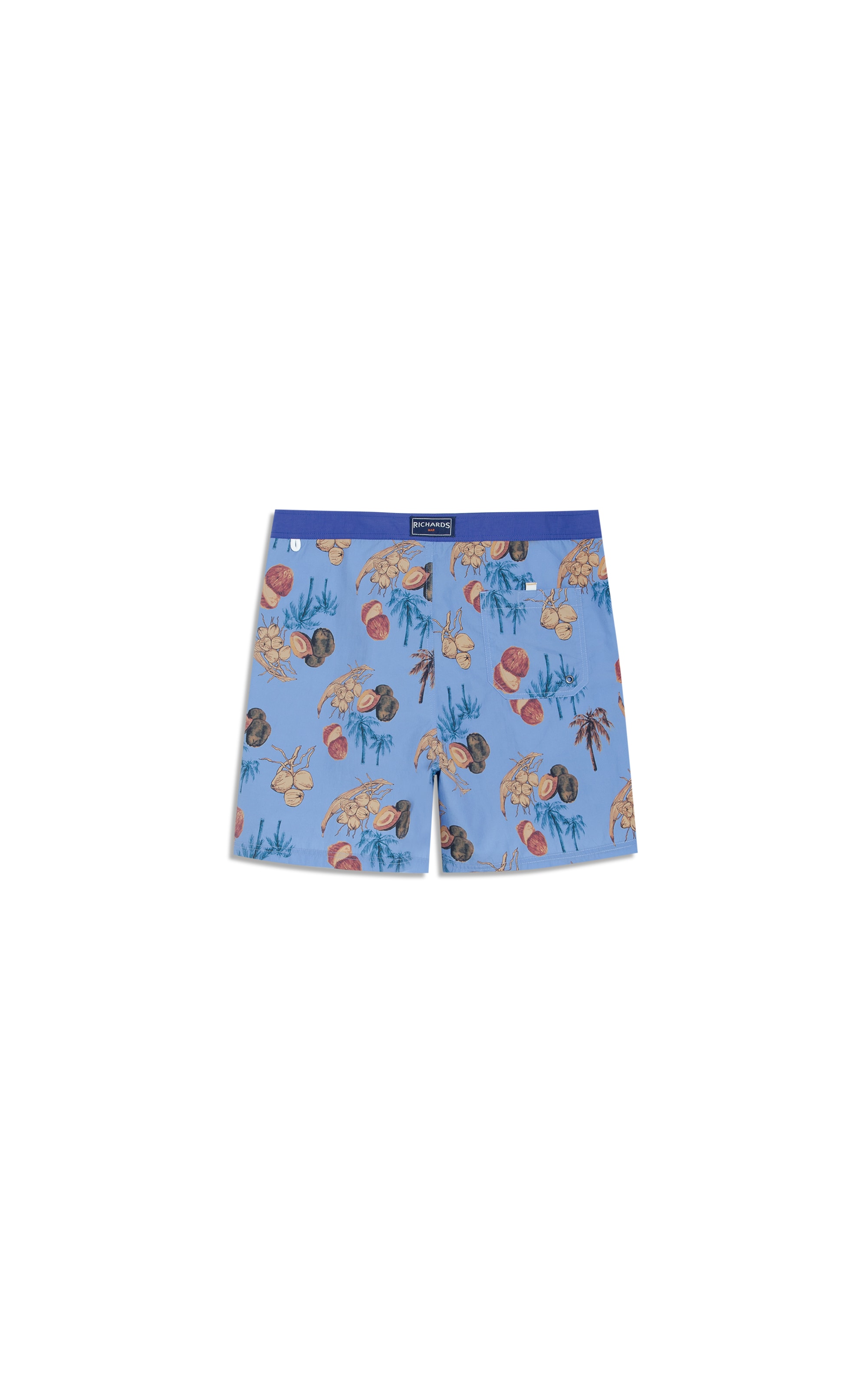 Beach Short Salve Surf Long Azul Pervante