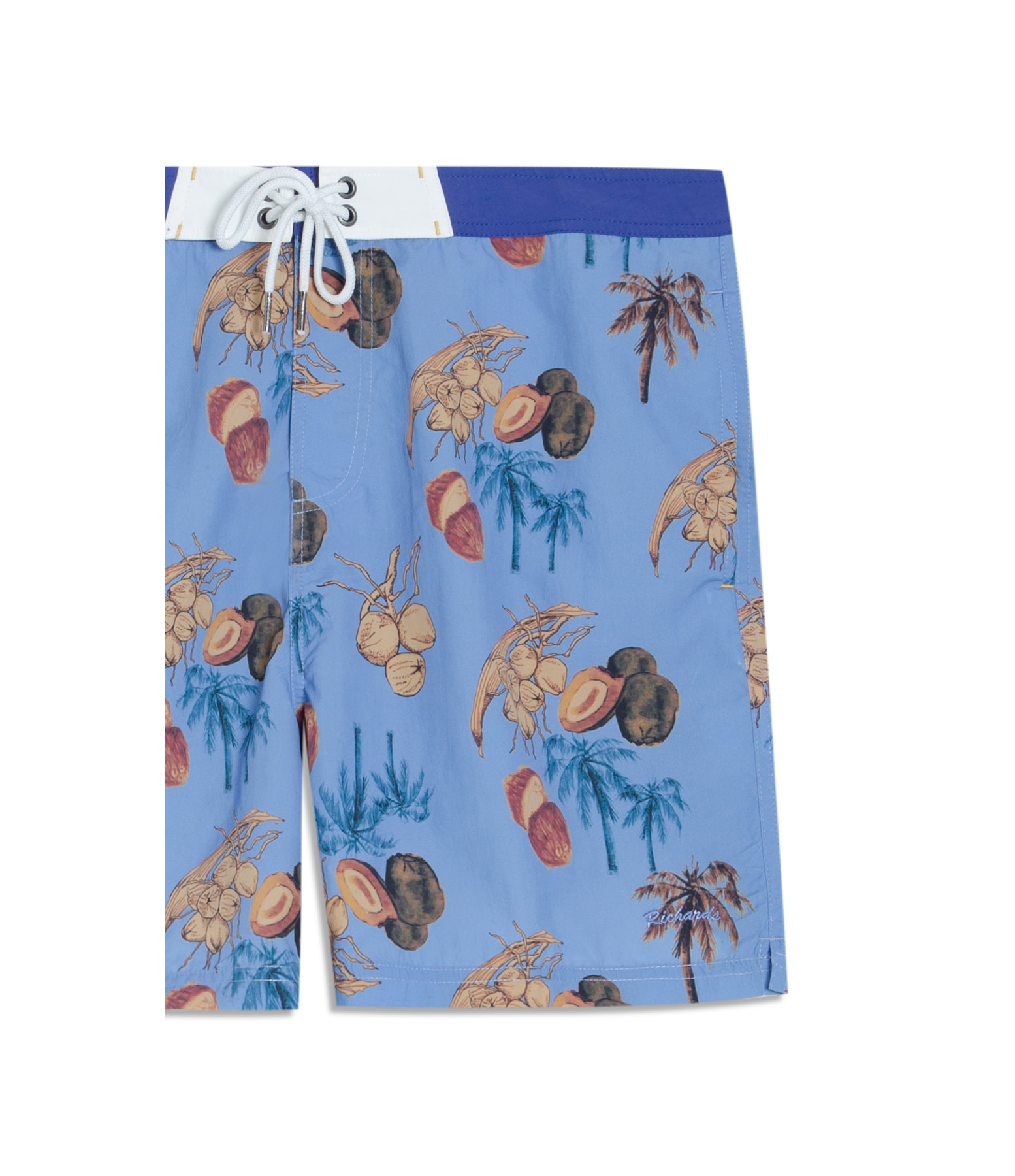 Beach Short Salve Surf Long Azul Pervante