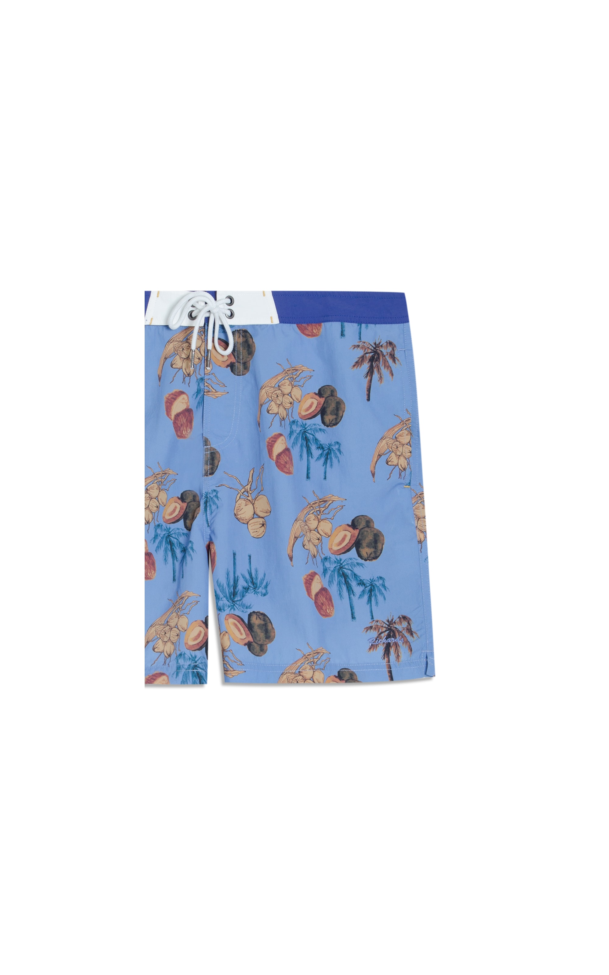 Beach Short Salve Surf Long Azul Pervante