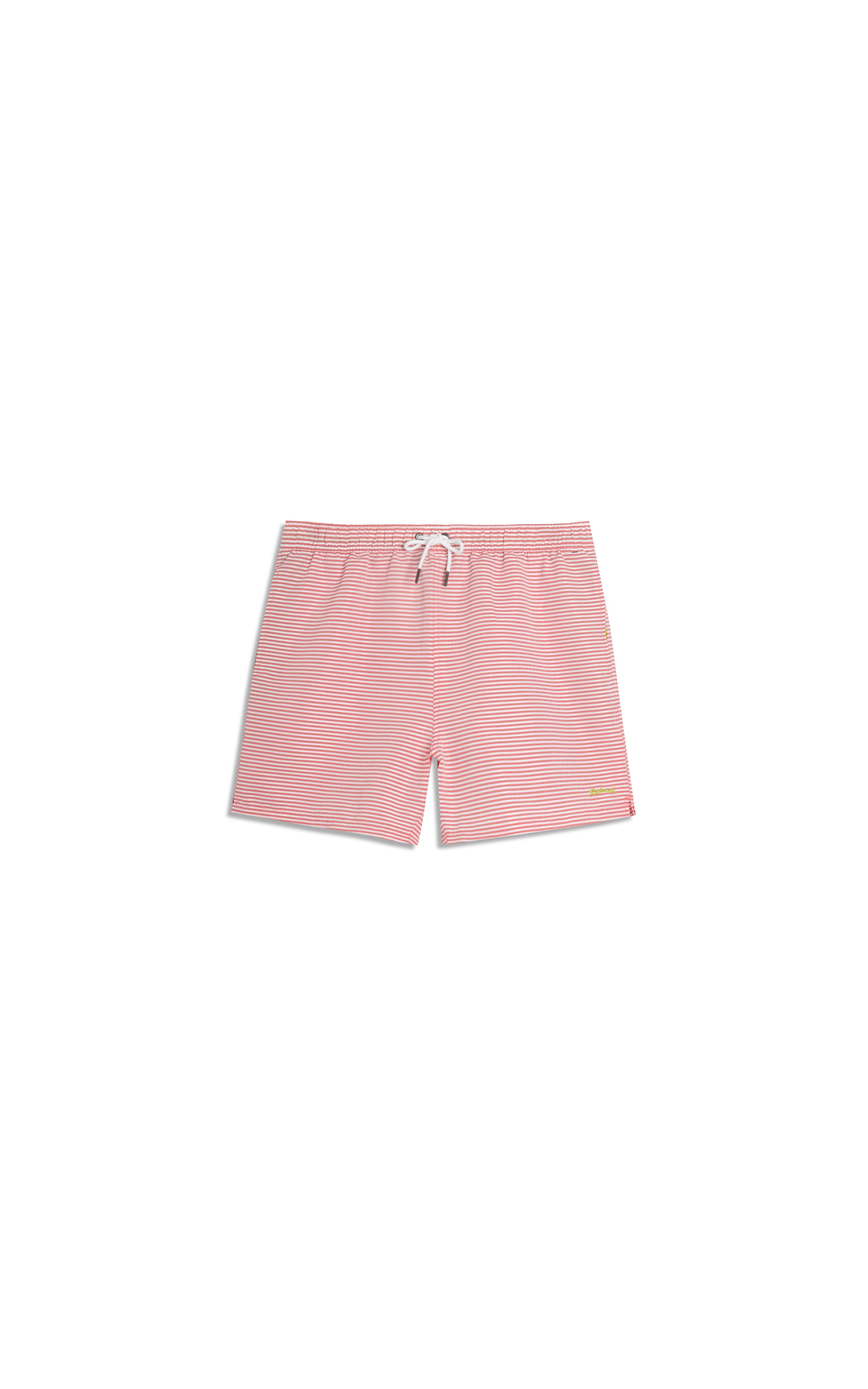 Beach Short Seersucker Vermelho