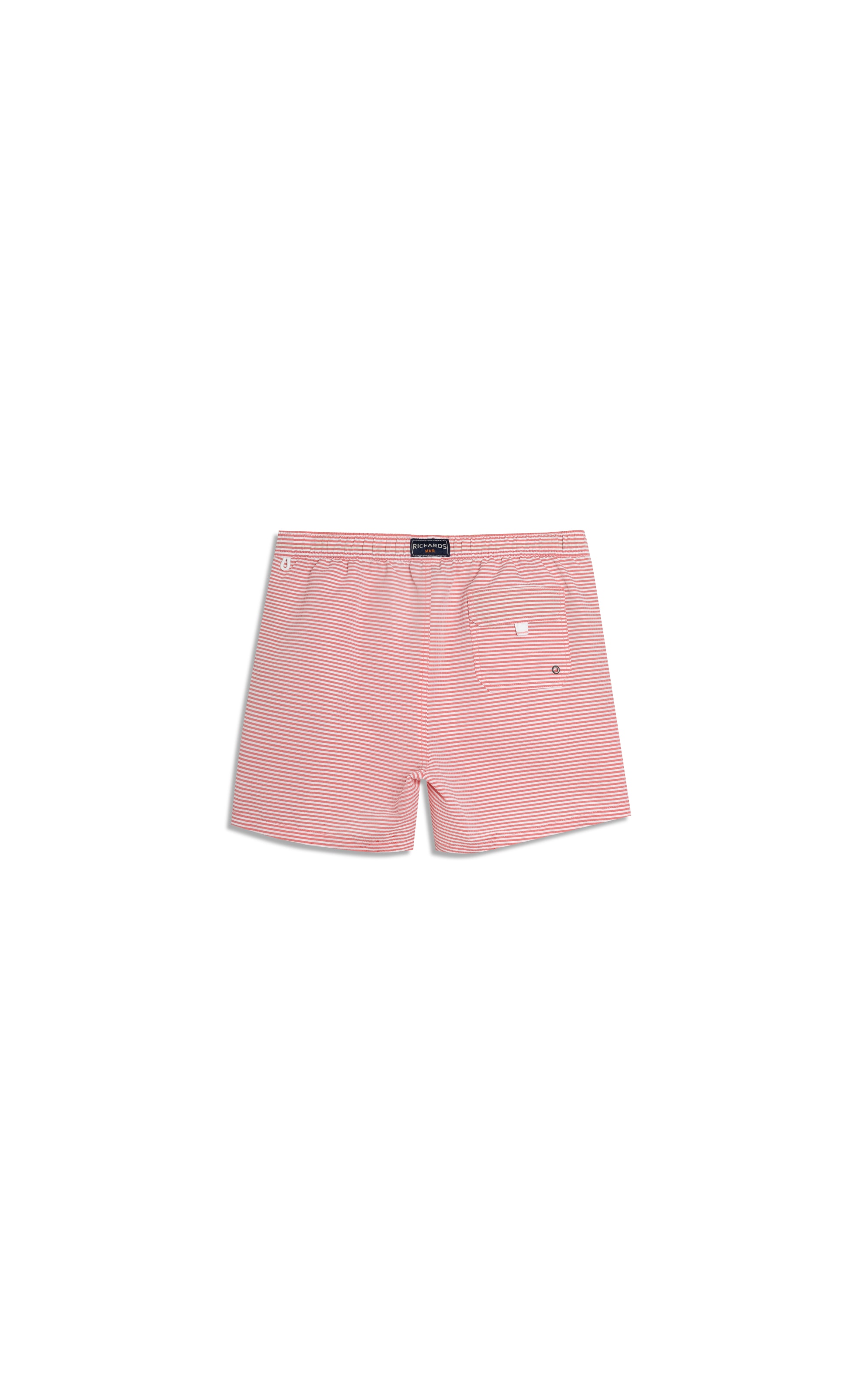 Beach Short Seersucker Vermelho