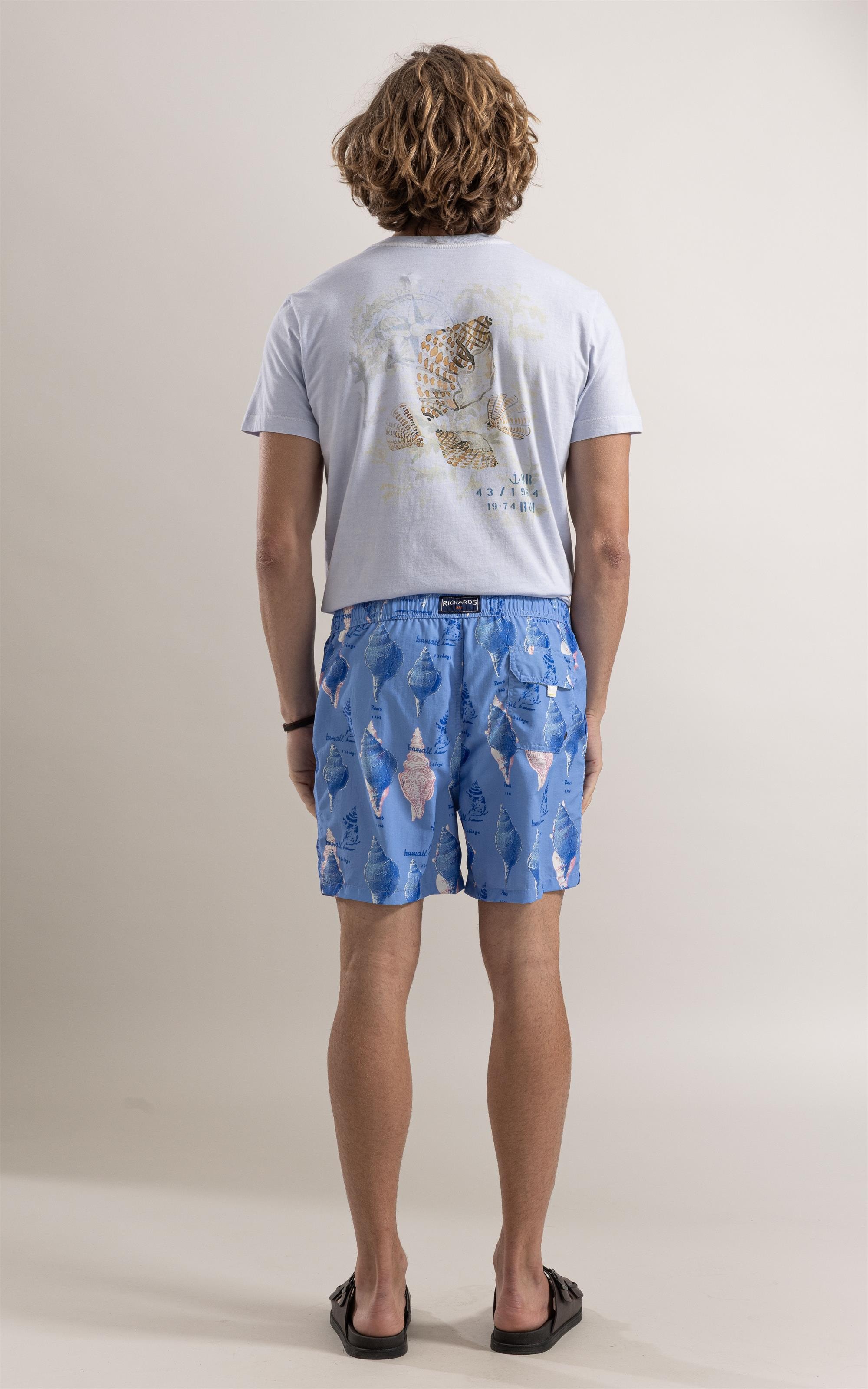 Beach Short Sketch Shells Regular Hortencia