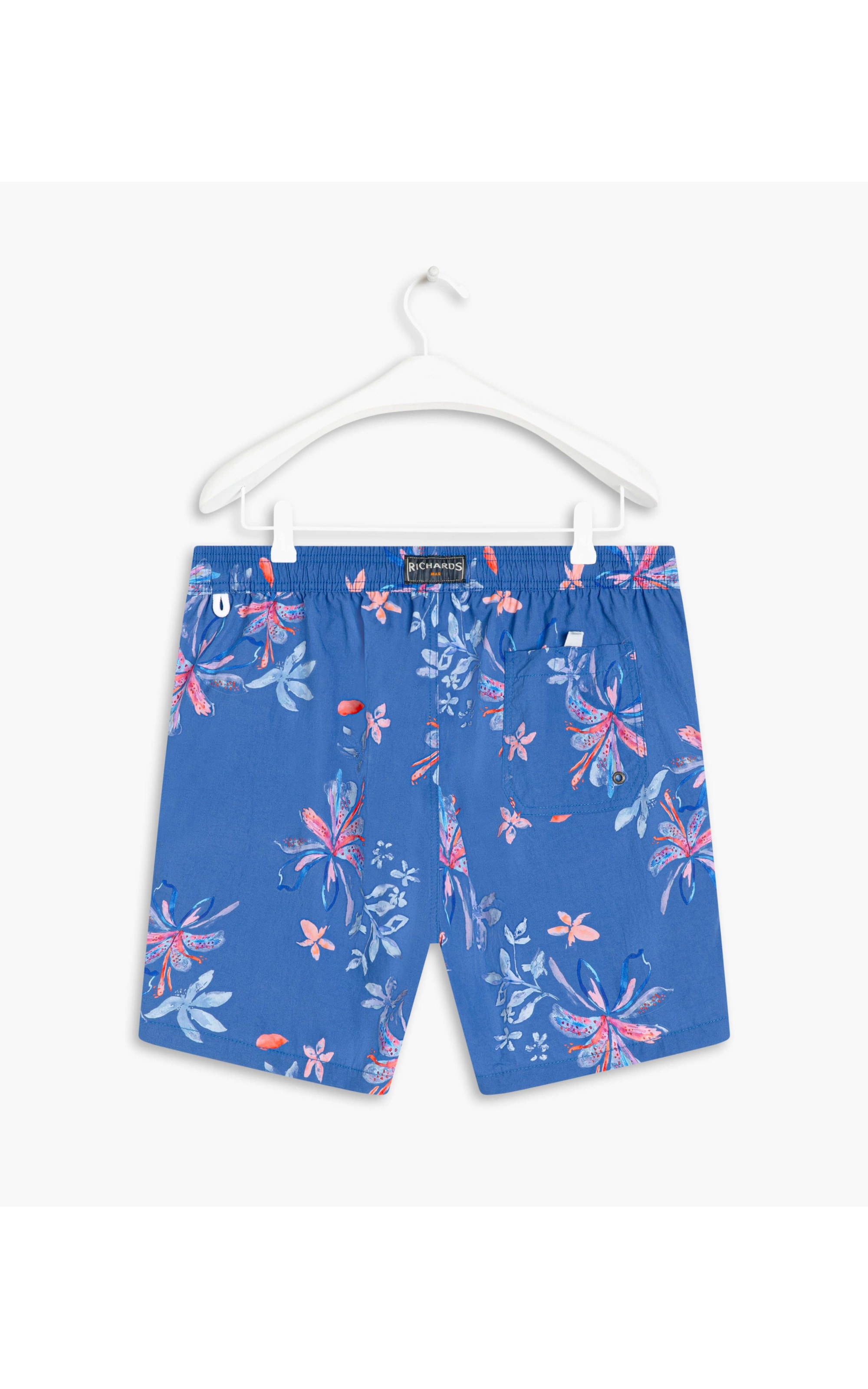 Beach Short Soft Flower Regular Azul Bic