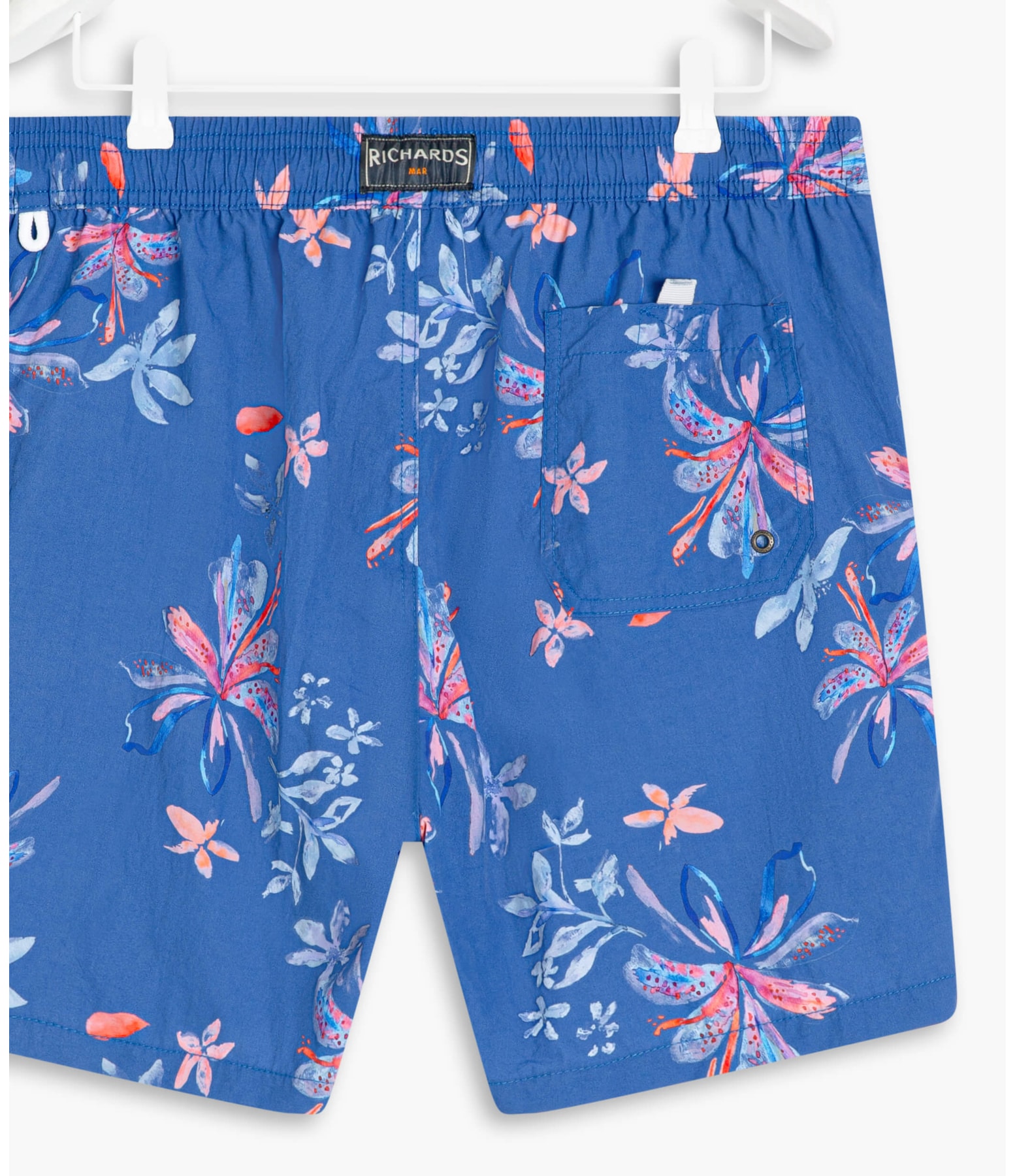 Beach Short Soft Flower Regular Azul Bic