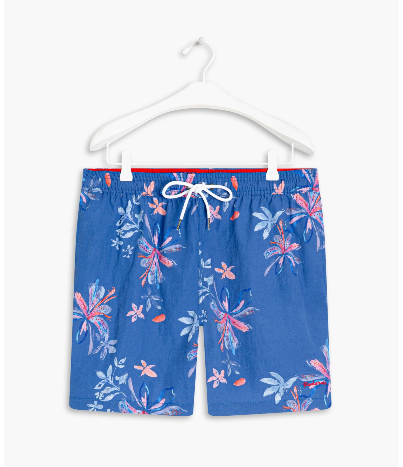 Beach Short Soft Flower Regular Azul Bic