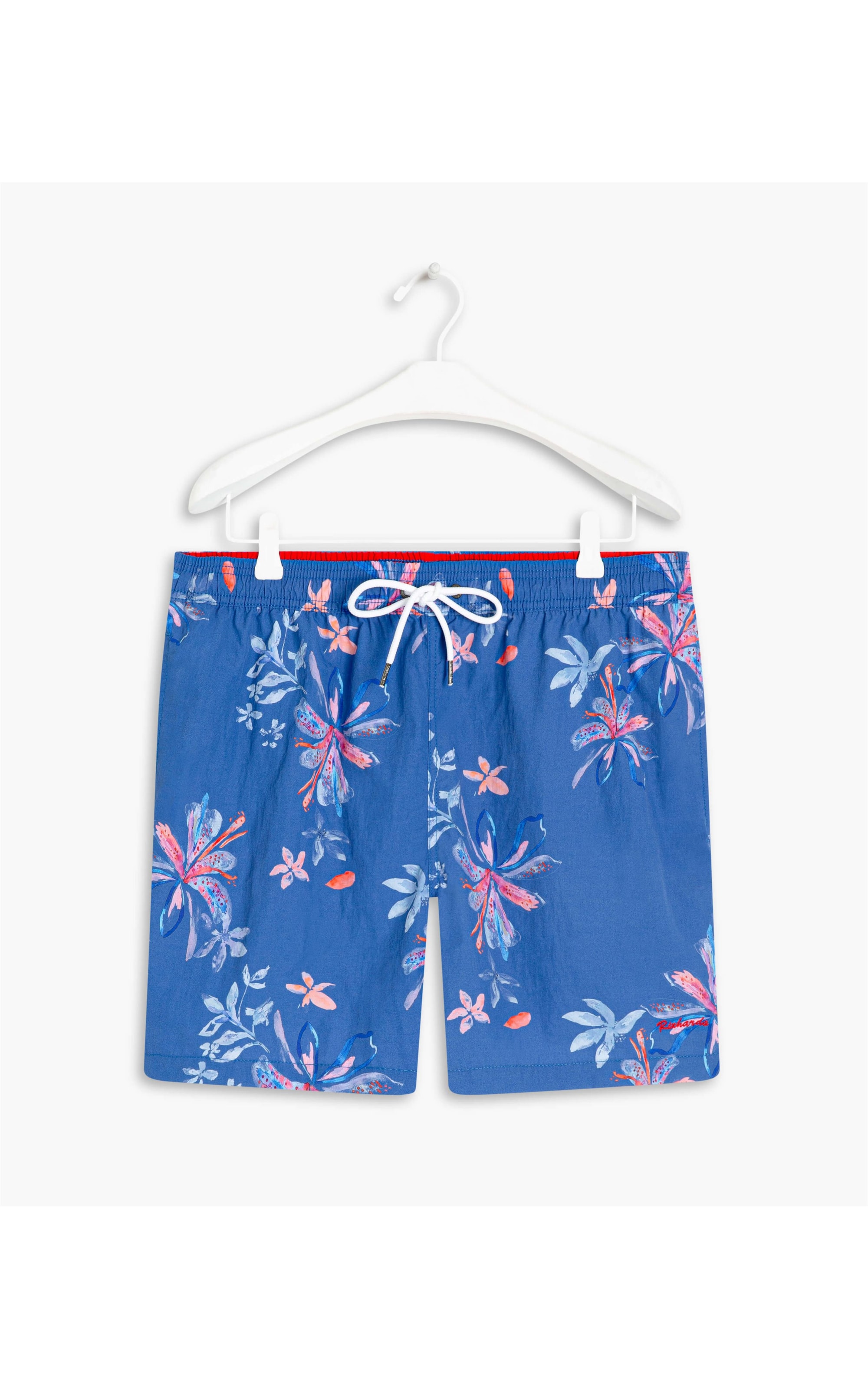 Beach Short Soft Flower Regular Azul Bic