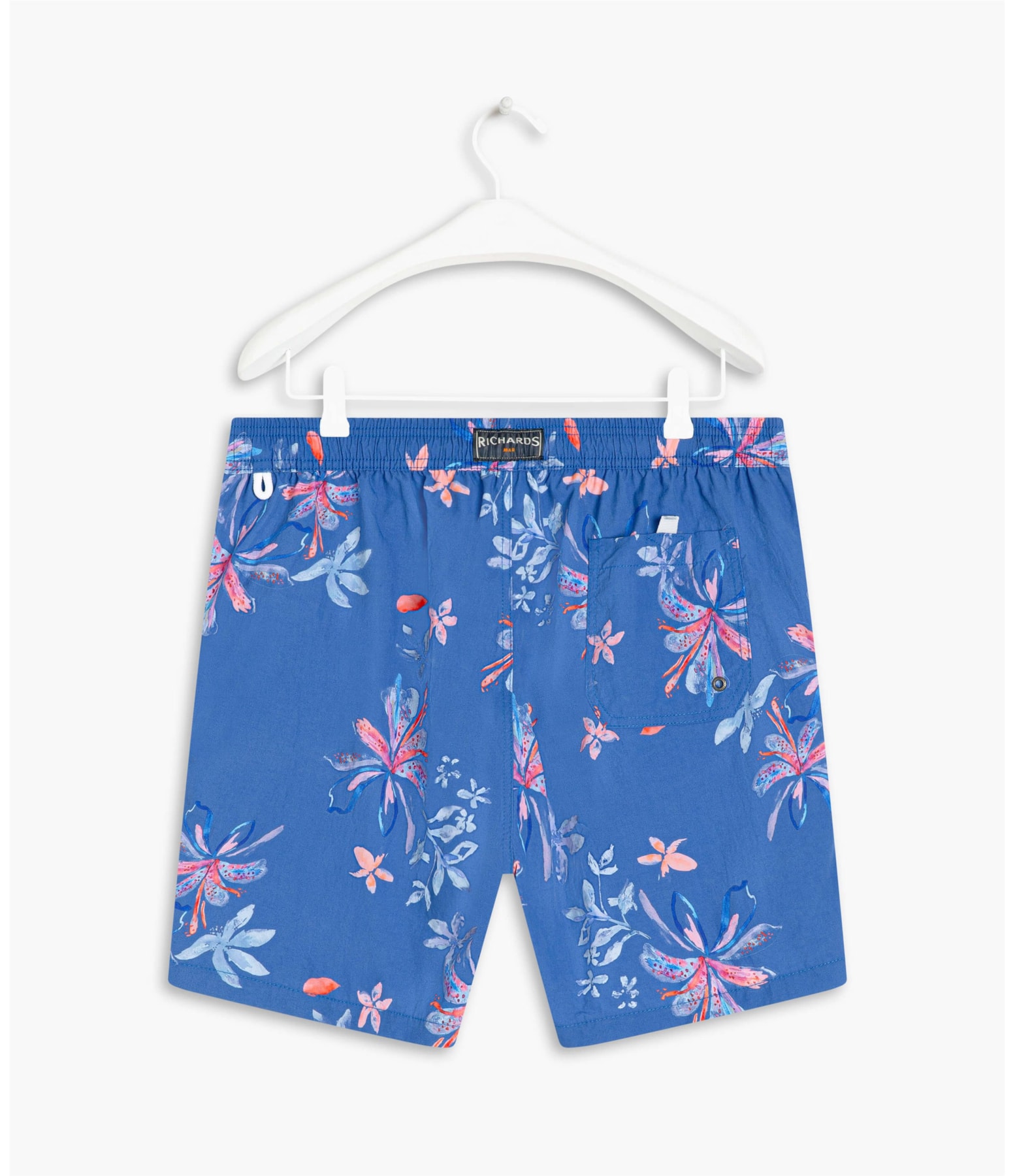 Beach Short Soft Flower Regular Azul Bic