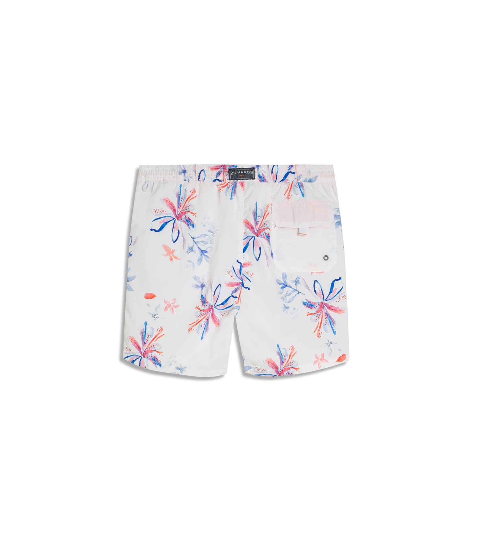Beach Short Soft Flower Regular Branco