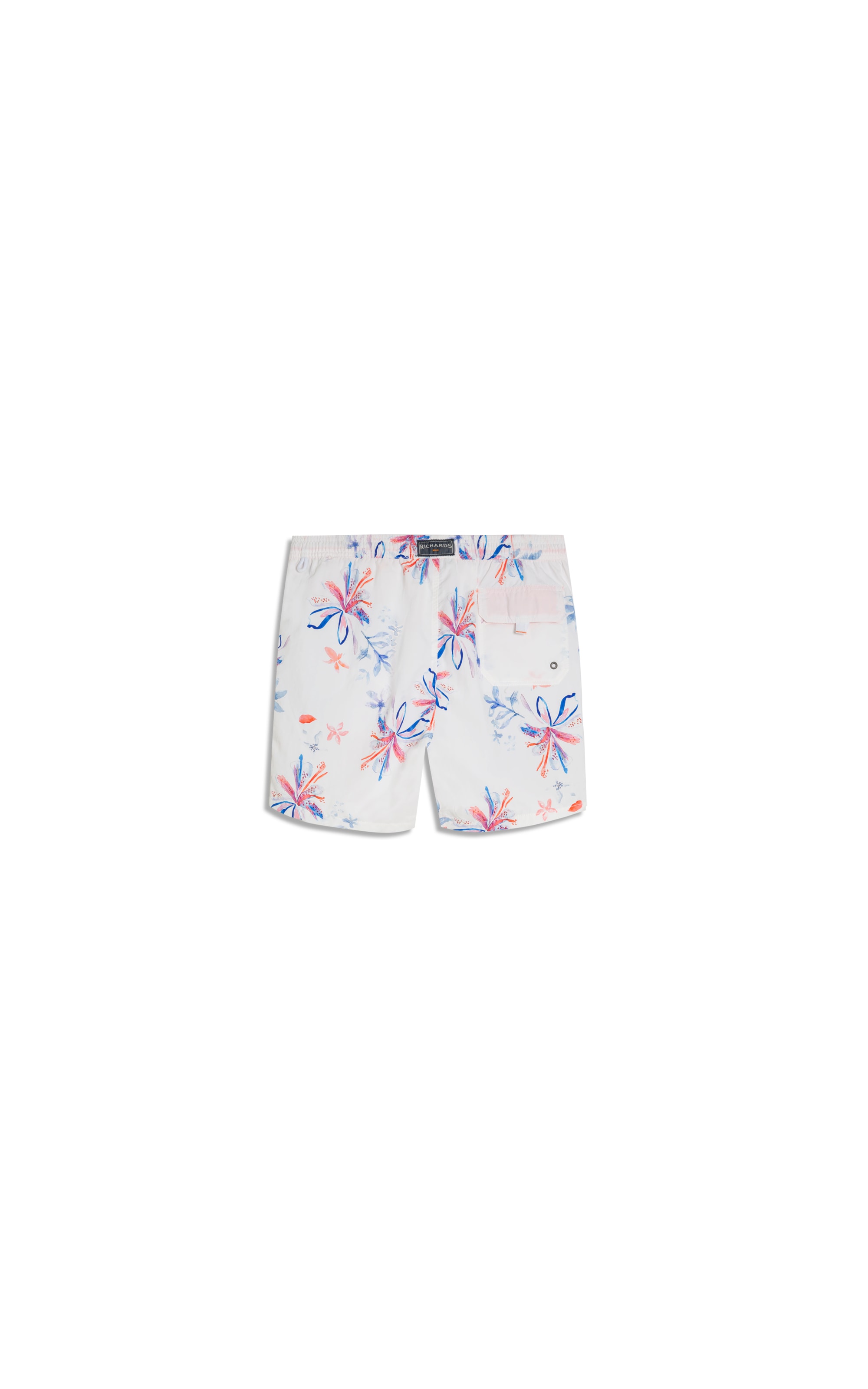 Beach Short Soft Flower Regular Branco