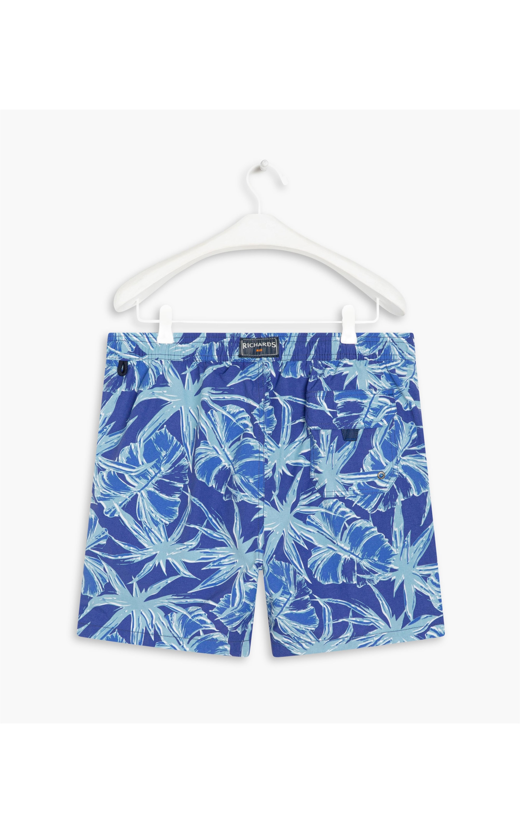 Beach  Short Star Flowers Re Azul Bic