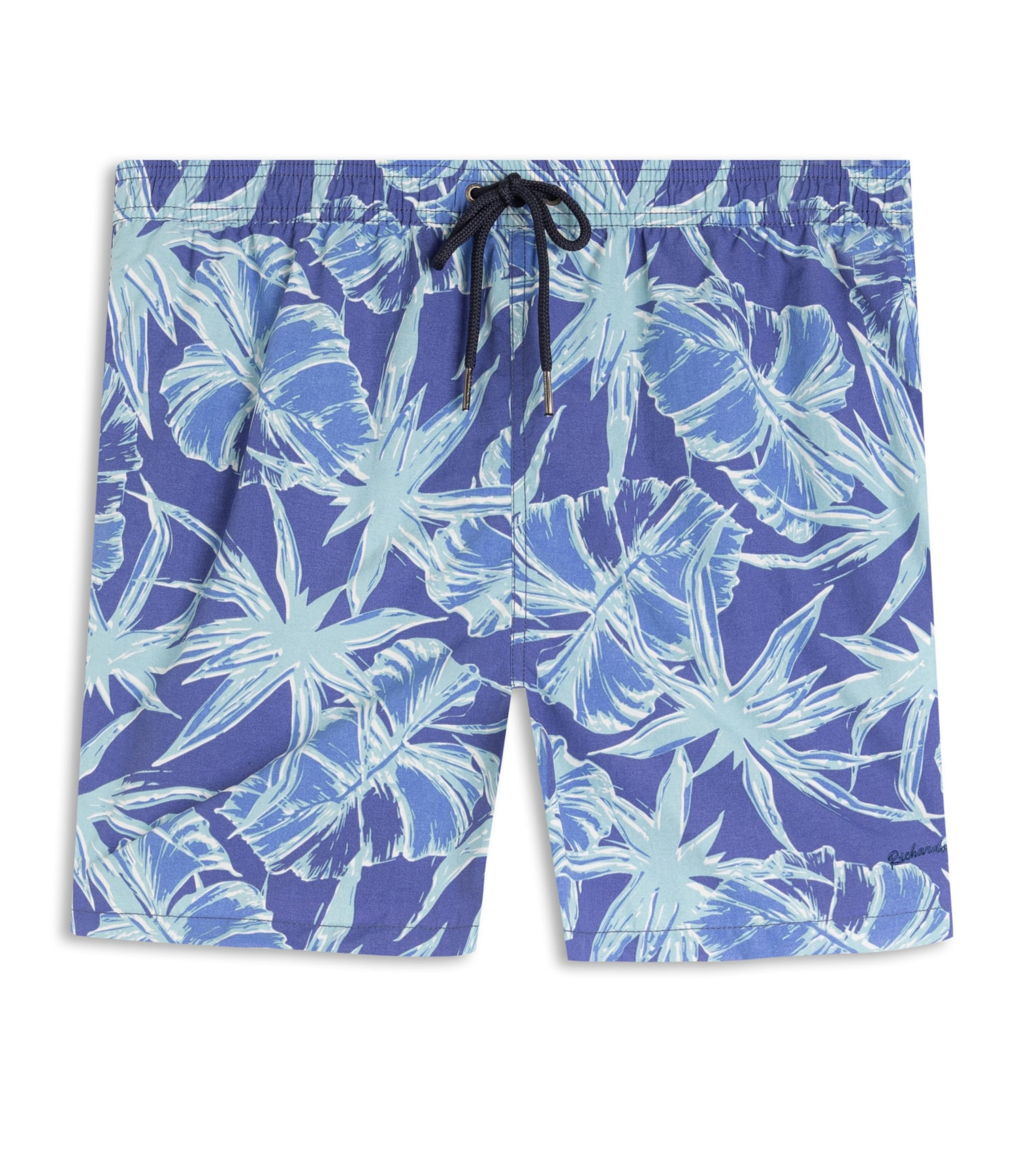 Beach Short Star Flowers Regular Azul Bic