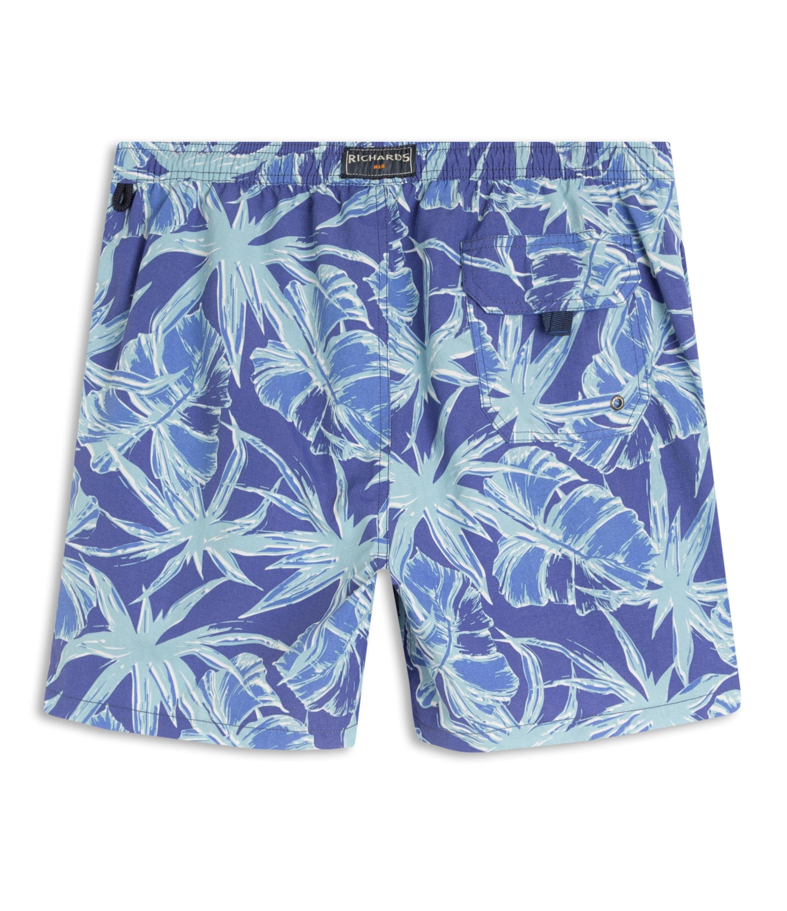 Beach Short Star Flowers Regular Azul Bic