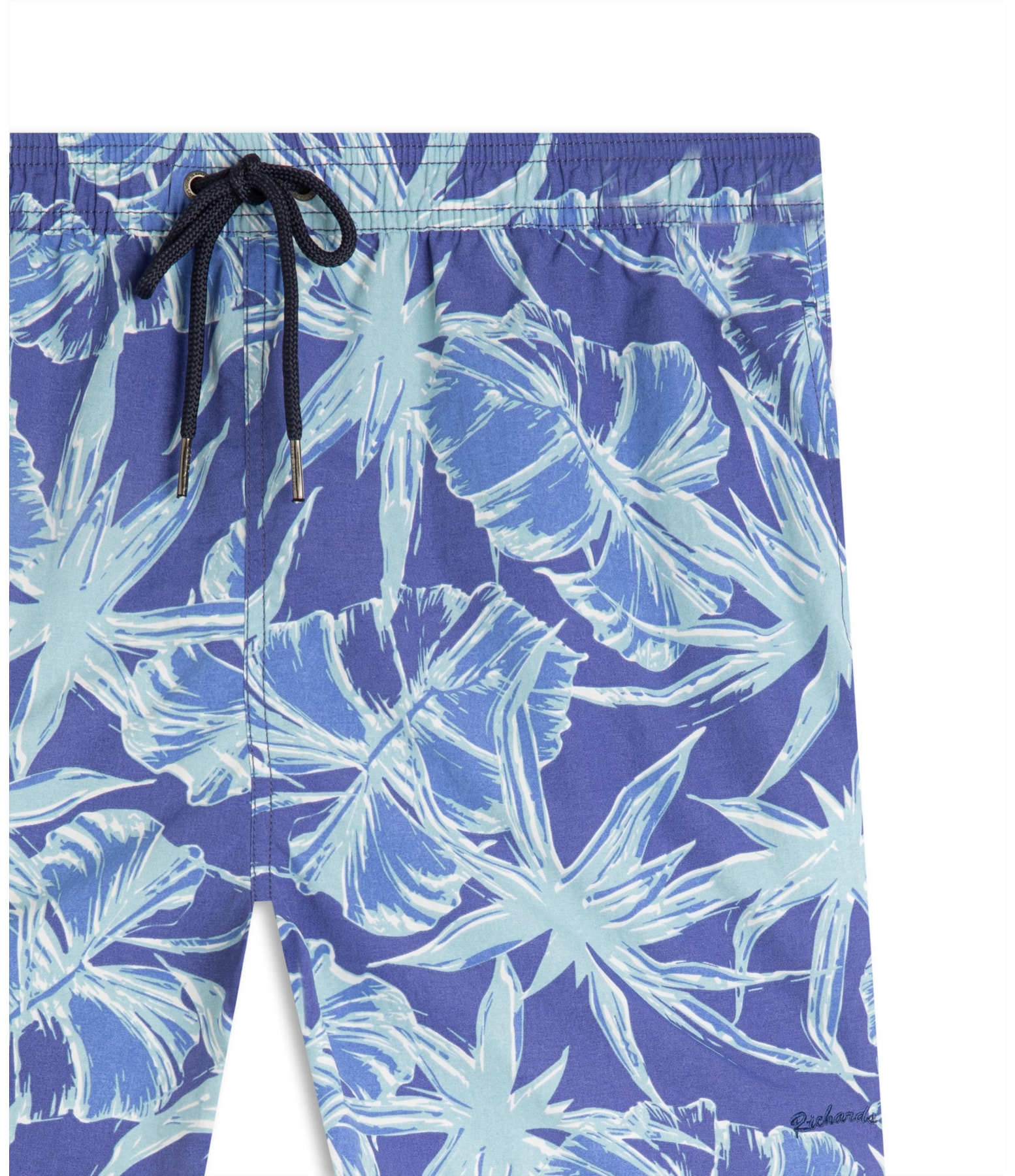 Beach Short Star Flowers Regular Azul Bic