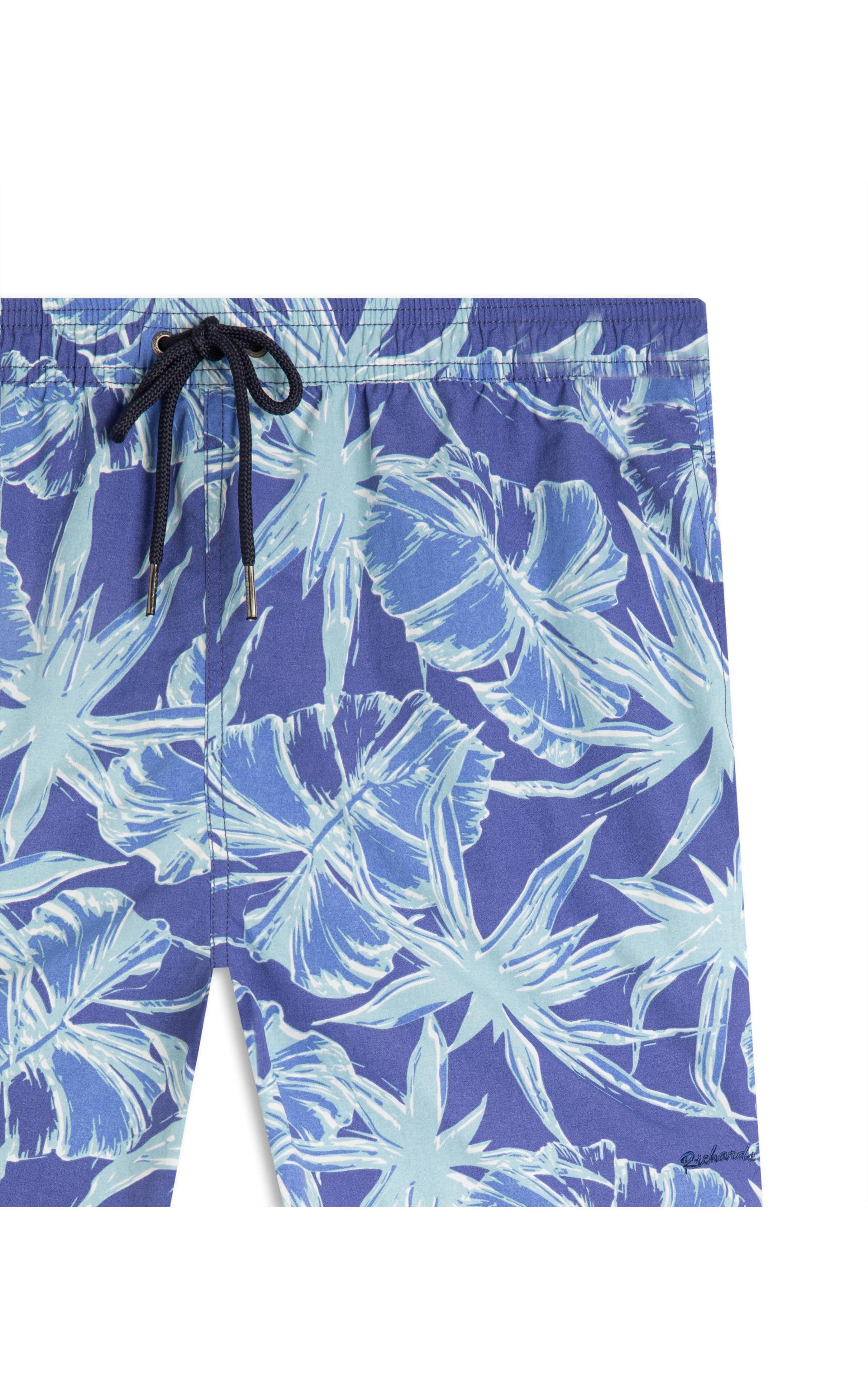 Beach Short Star Flowers Regular Azul Bic
