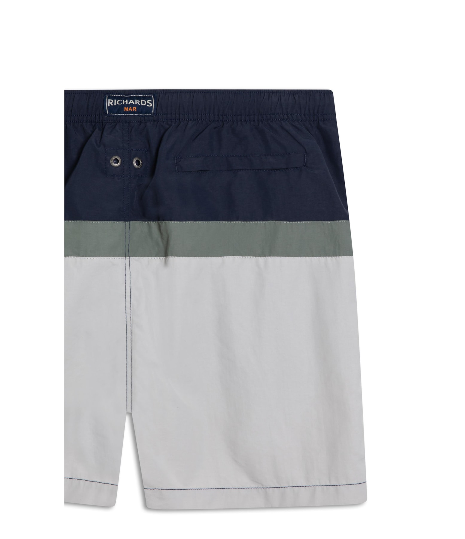 Beach Short Stripes Crumpled Regular Verde Army