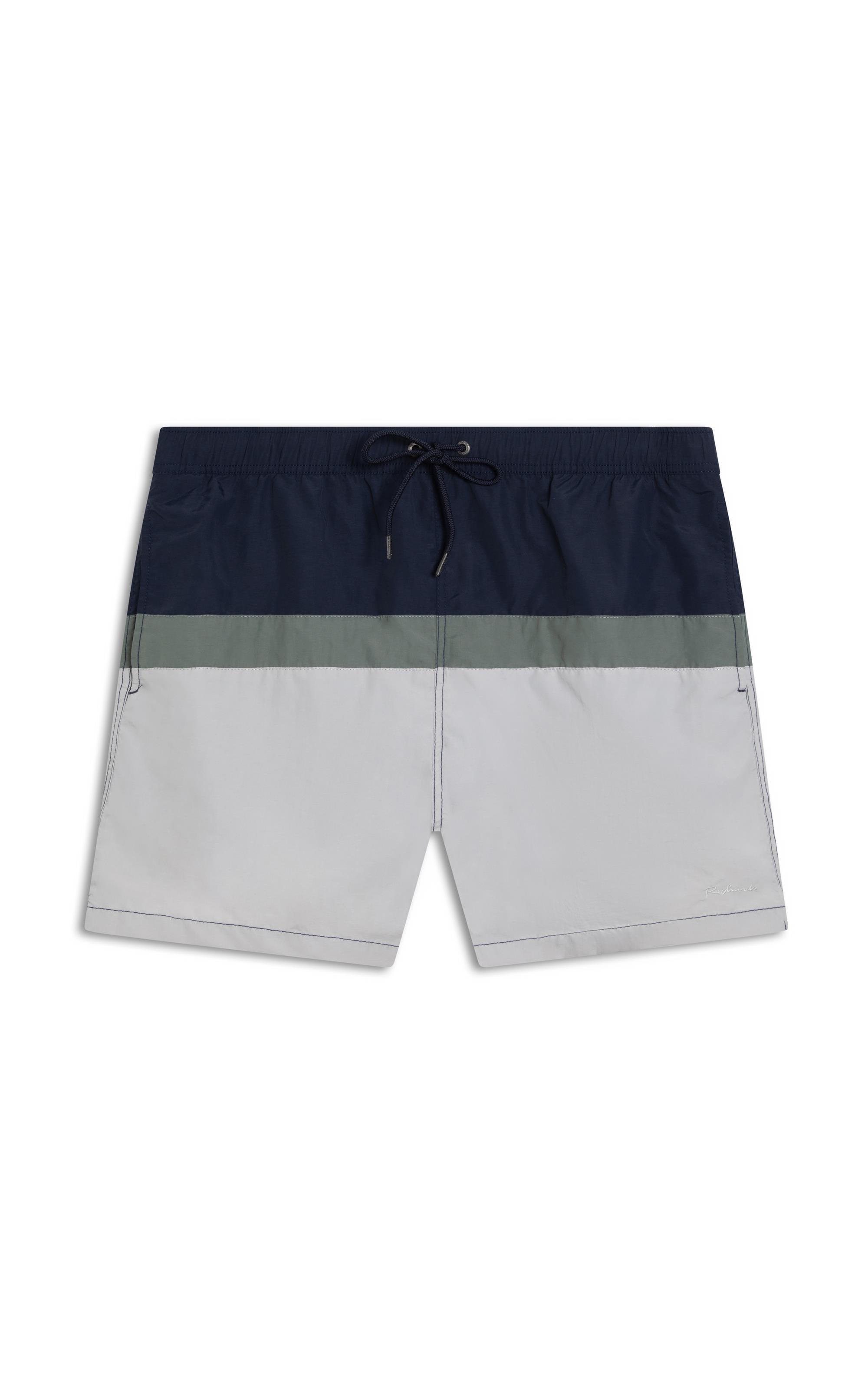 Beach Short Stripes Crumpled Regular Verde Army