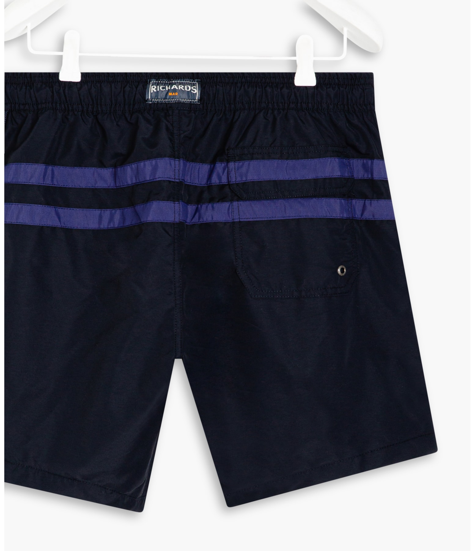 Beach Short Stripes Dark Navy