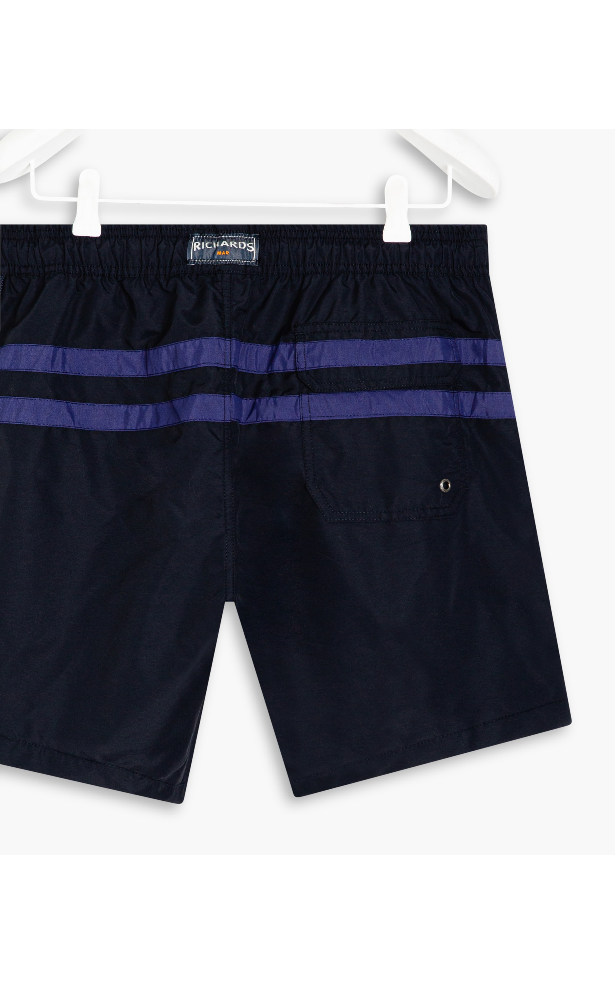 Beach Short Stripes Dark Navy