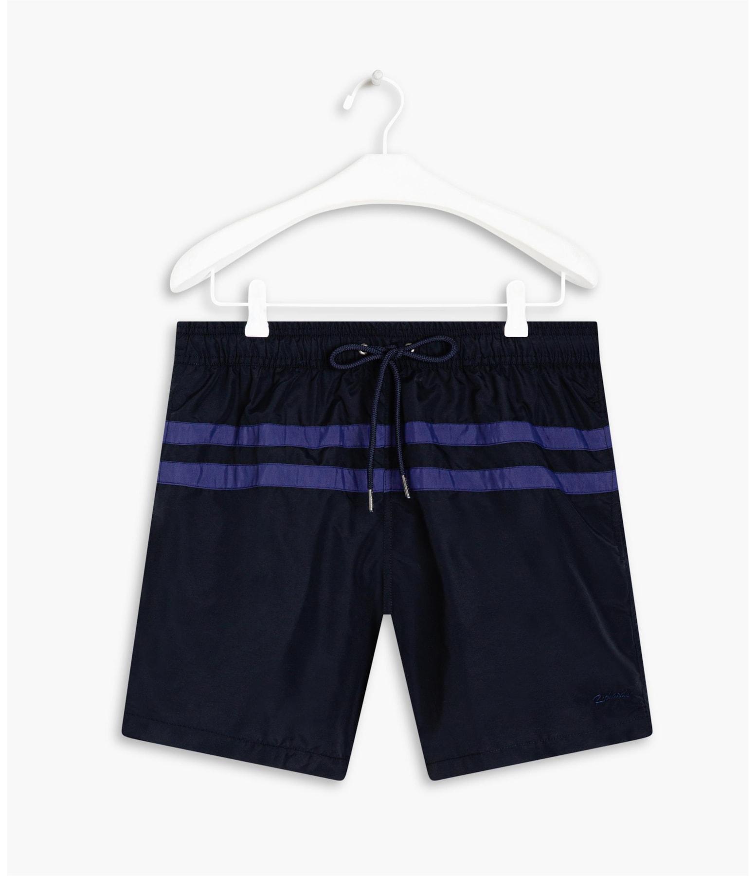 Beach Short Stripes Dark Navy
