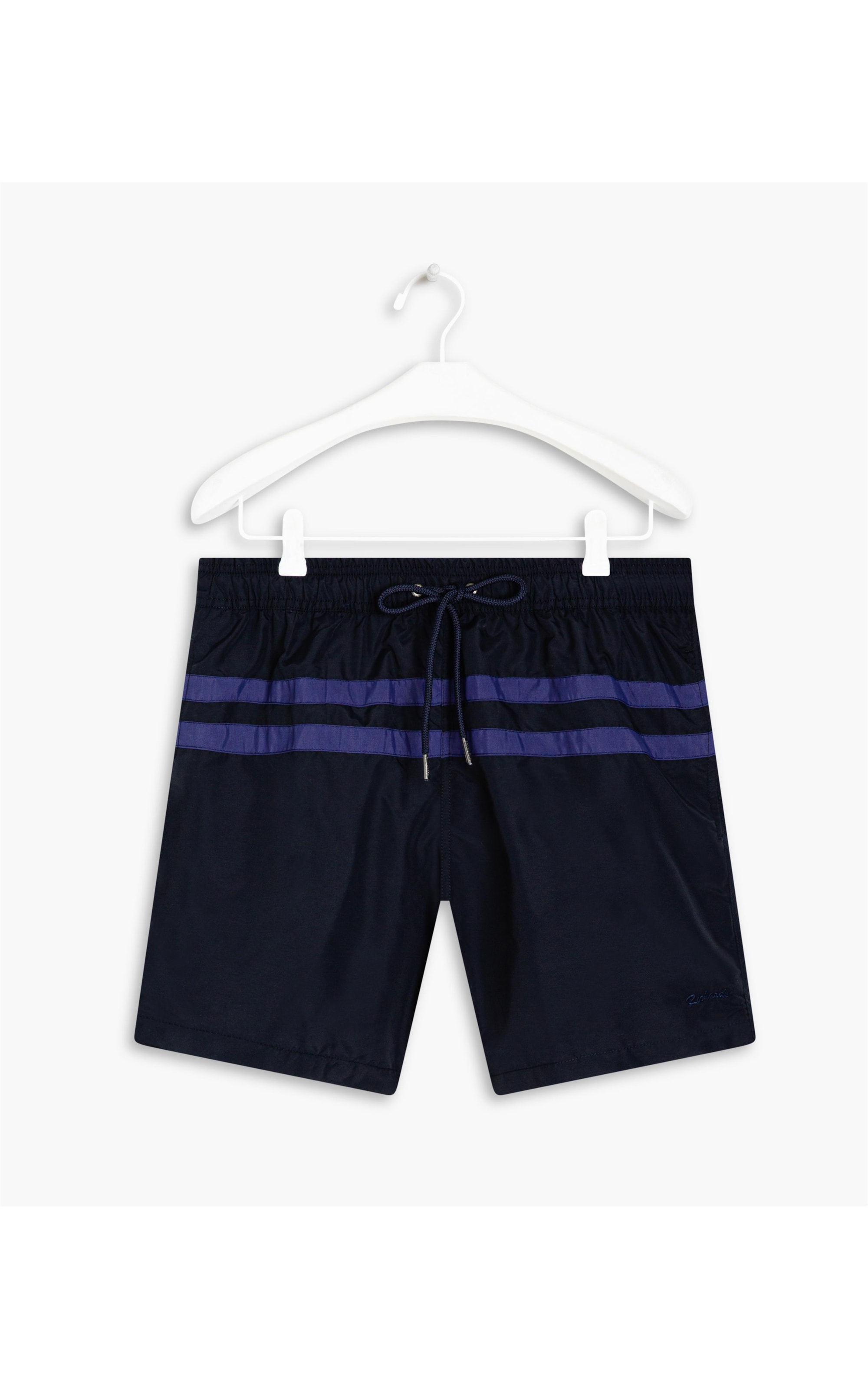 Beach Short Stripes Dark Navy