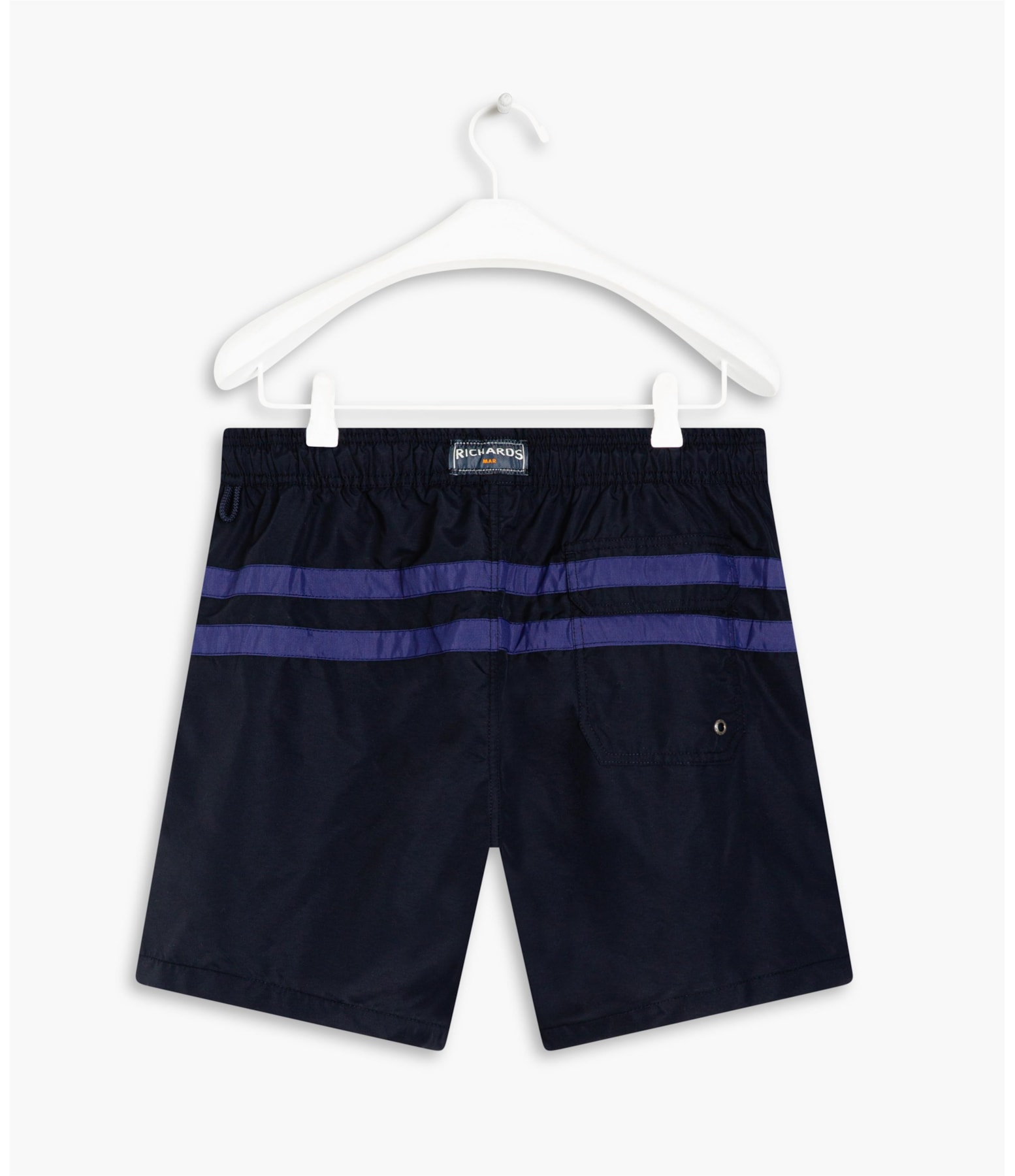 Beach Short Stripes Dark Navy
