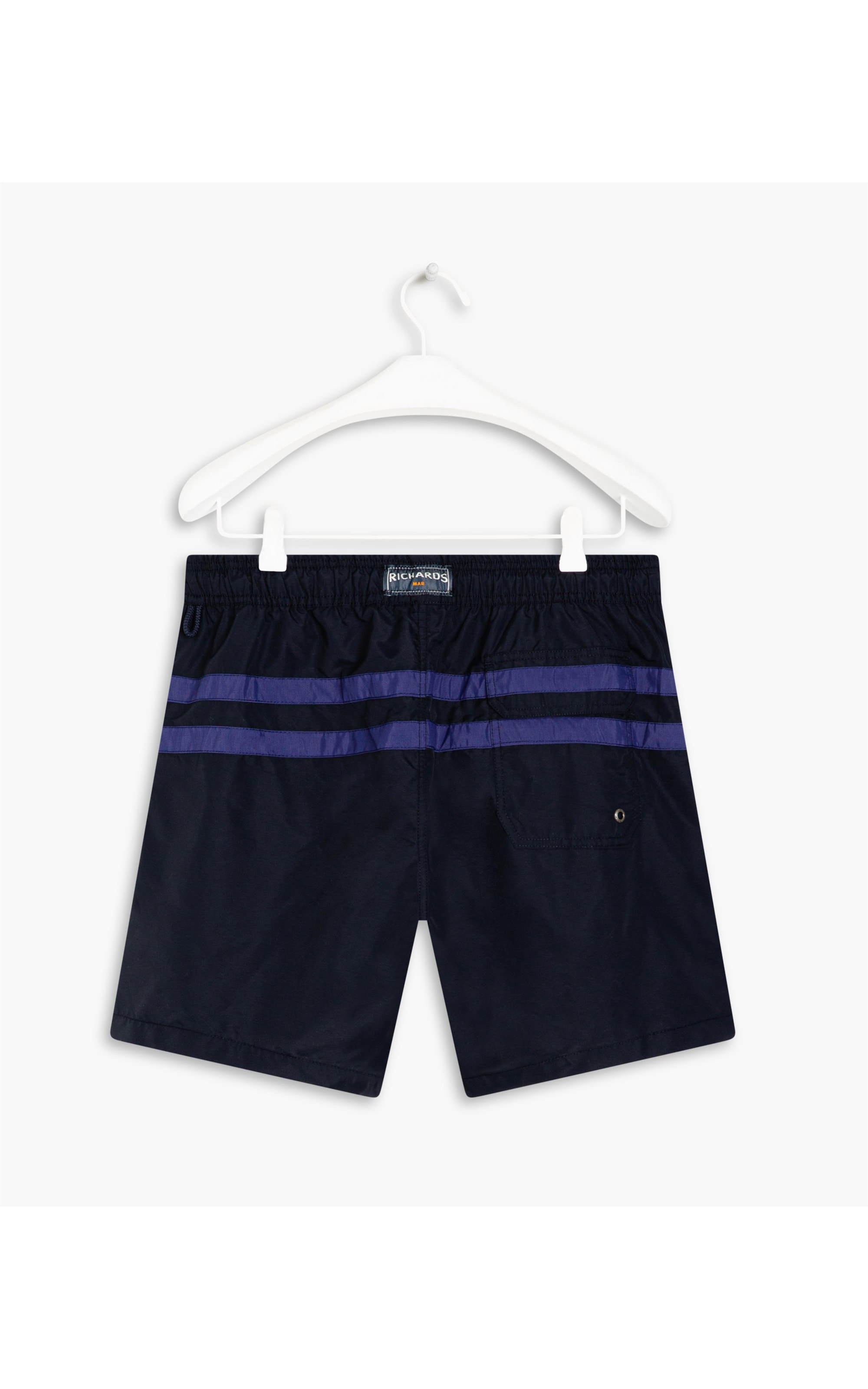Beach Short Stripes Dark Navy