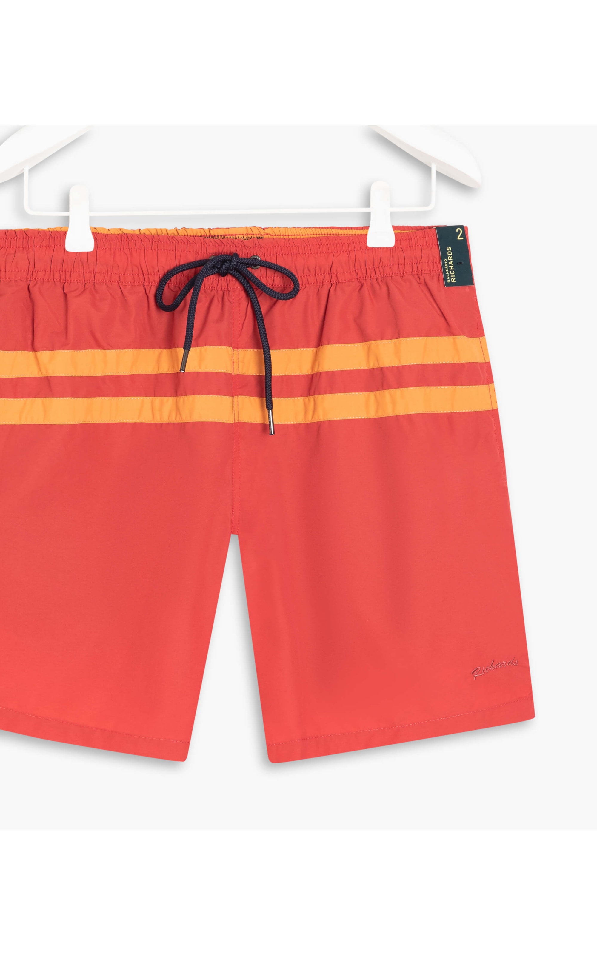 Beach Short Stripes Vermelho