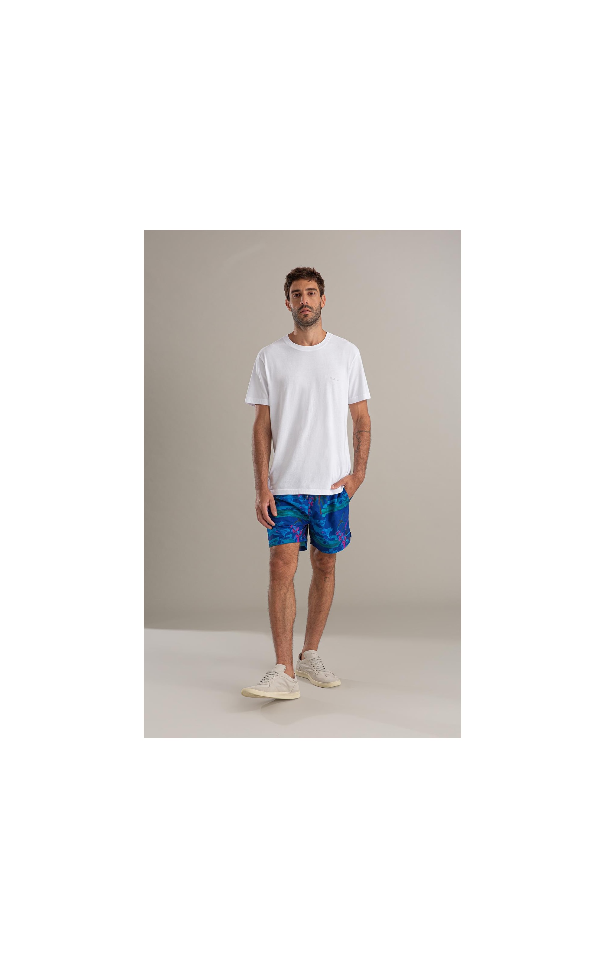 Beach Short Sunset Regular Azul Bic