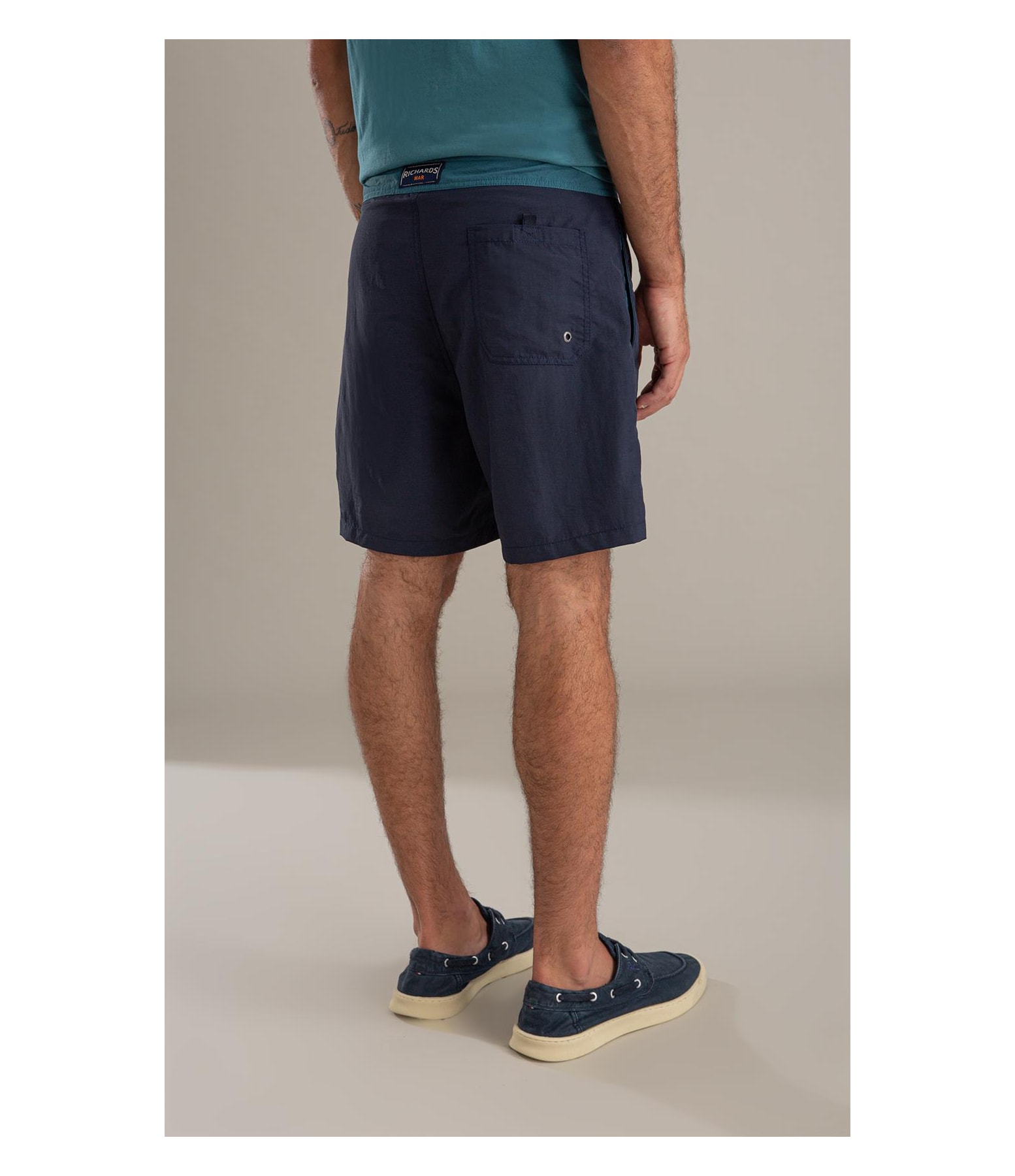 Beach Short Surf Crumpled Dark Navy