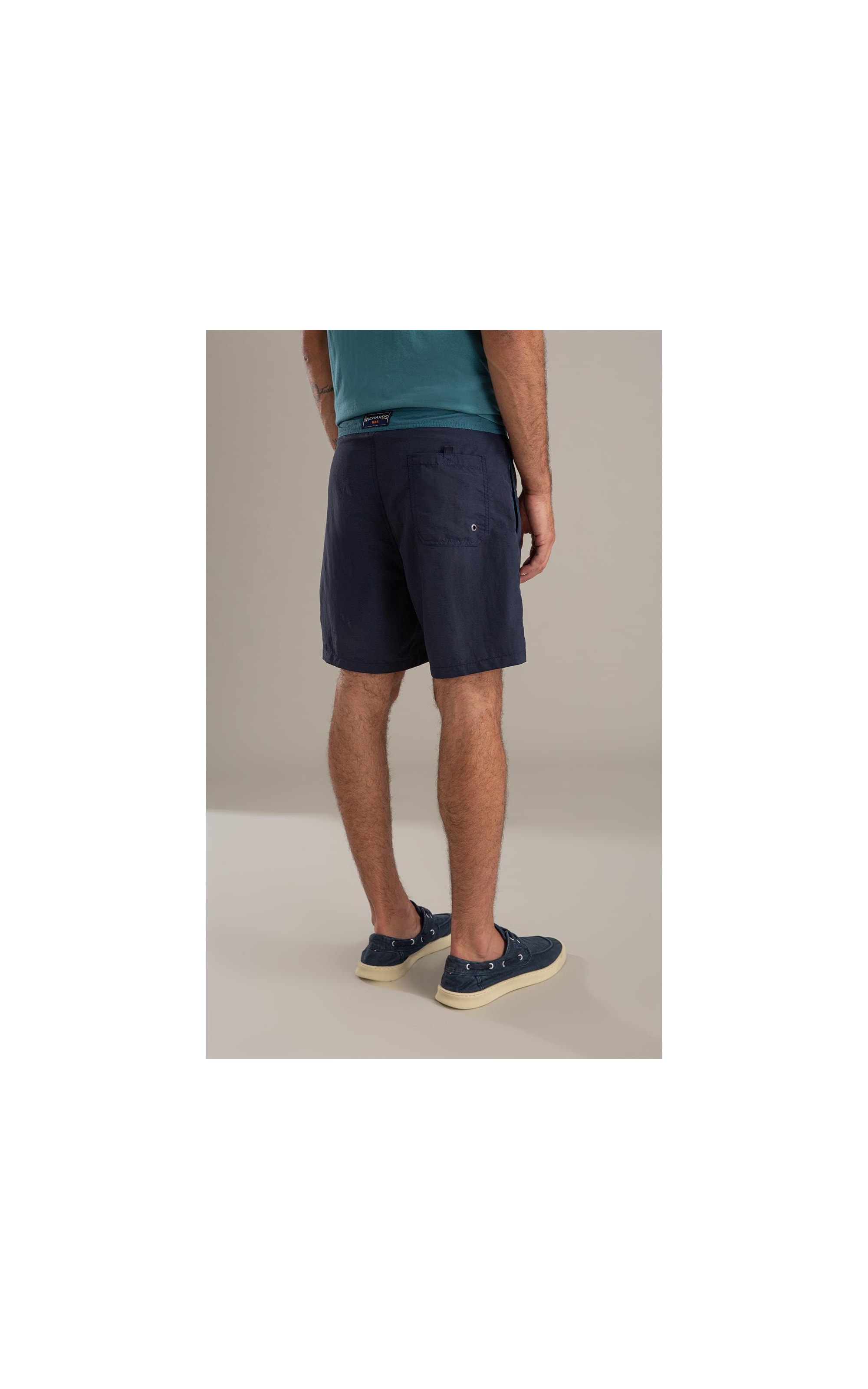 Beach Short Surf Crumpled Dark Navy