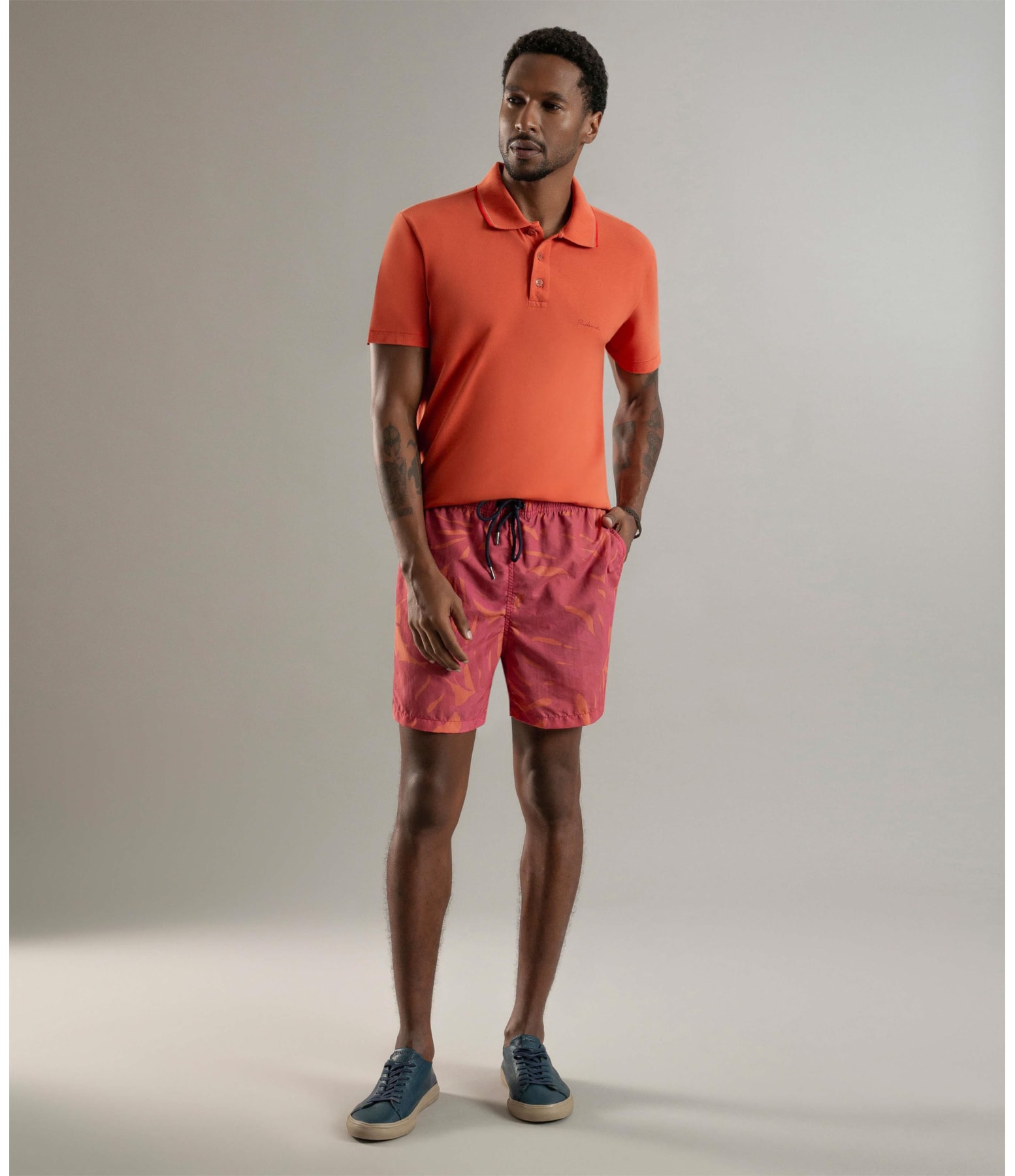  Beach Short Tahiti Regular Vermelho