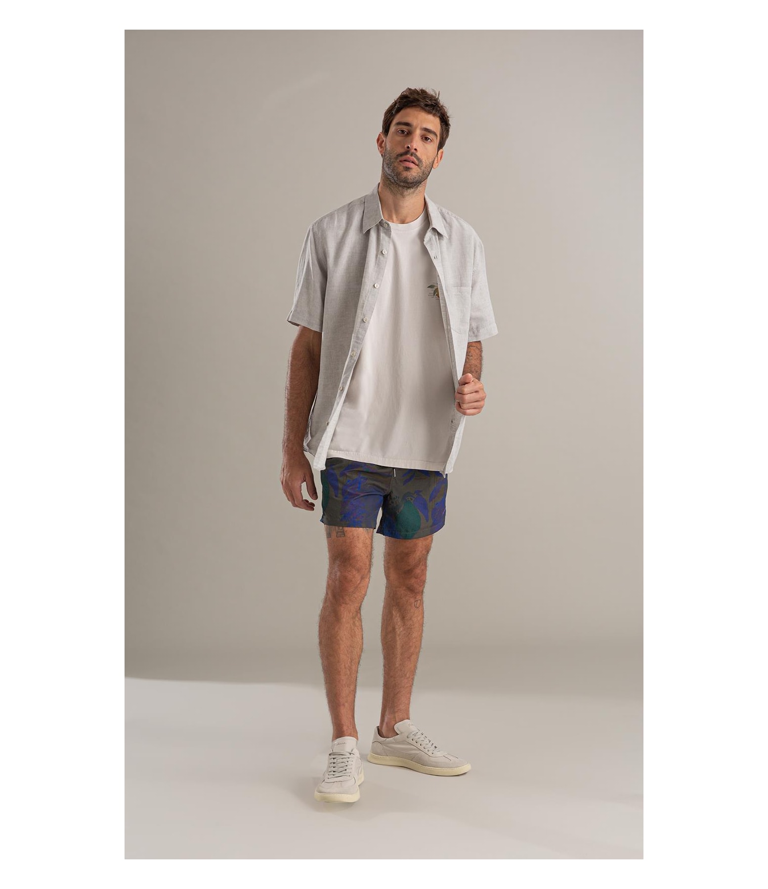 Beach Short Tropical Biarritz Tabaco