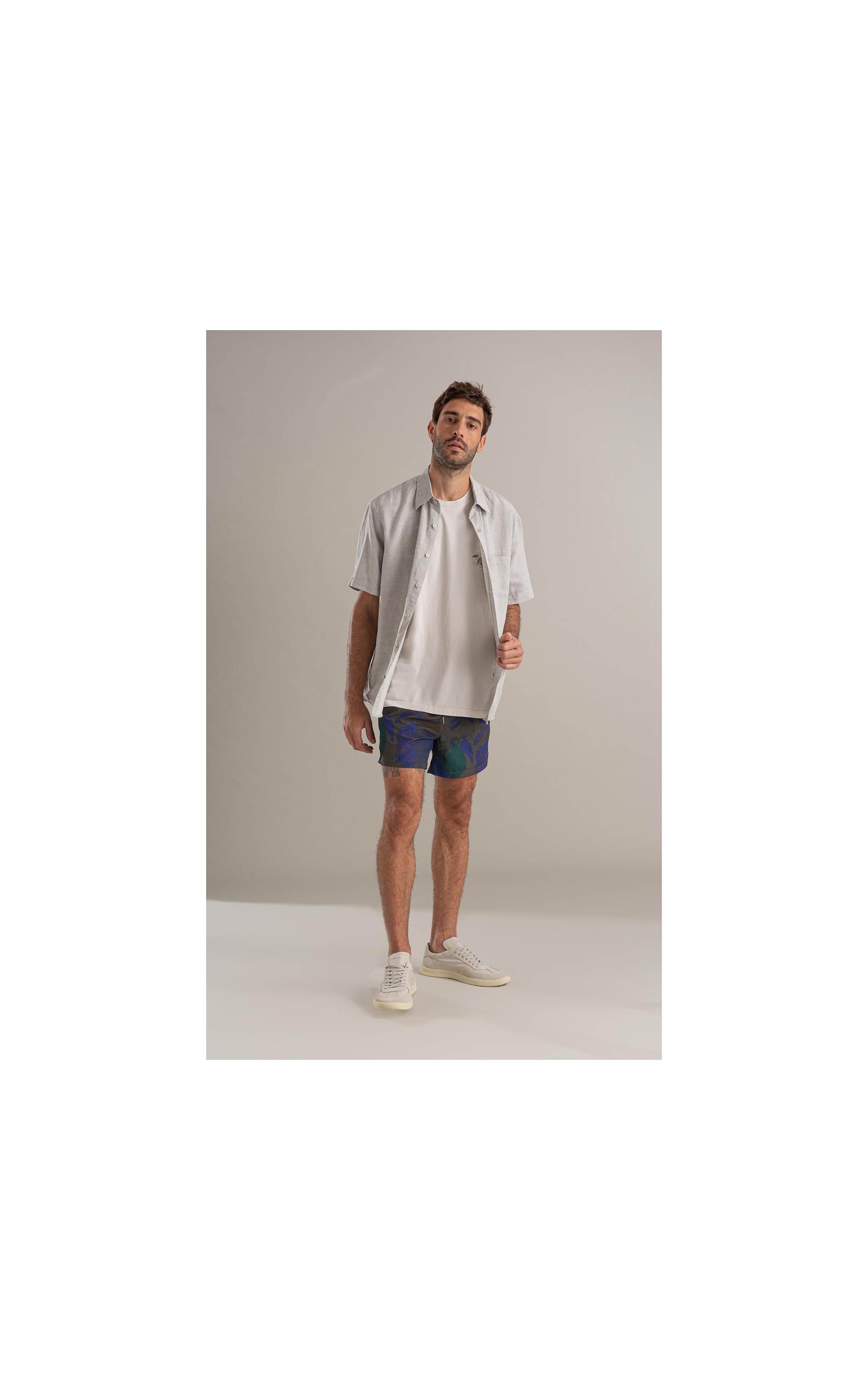 Beach Short Tropical Biarritz Tabaco