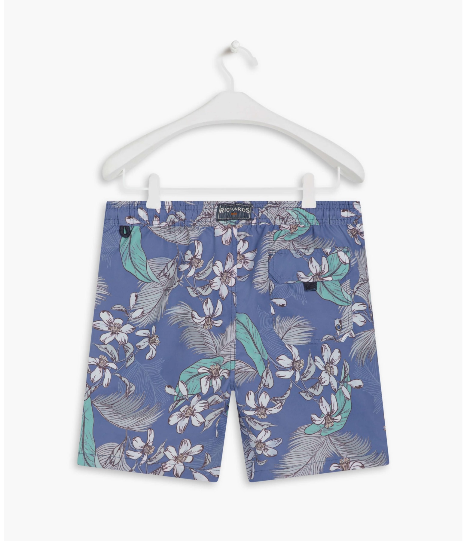 Beach Short Tropical Color Marinho
