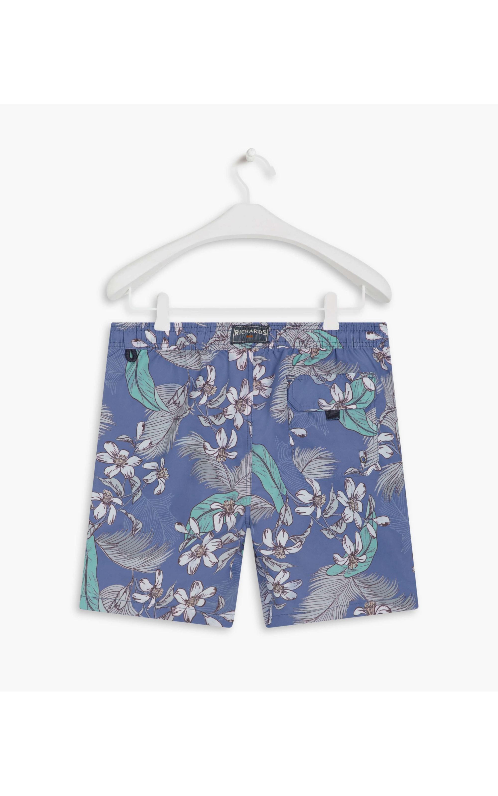 Beach Short Tropical Color Marinho