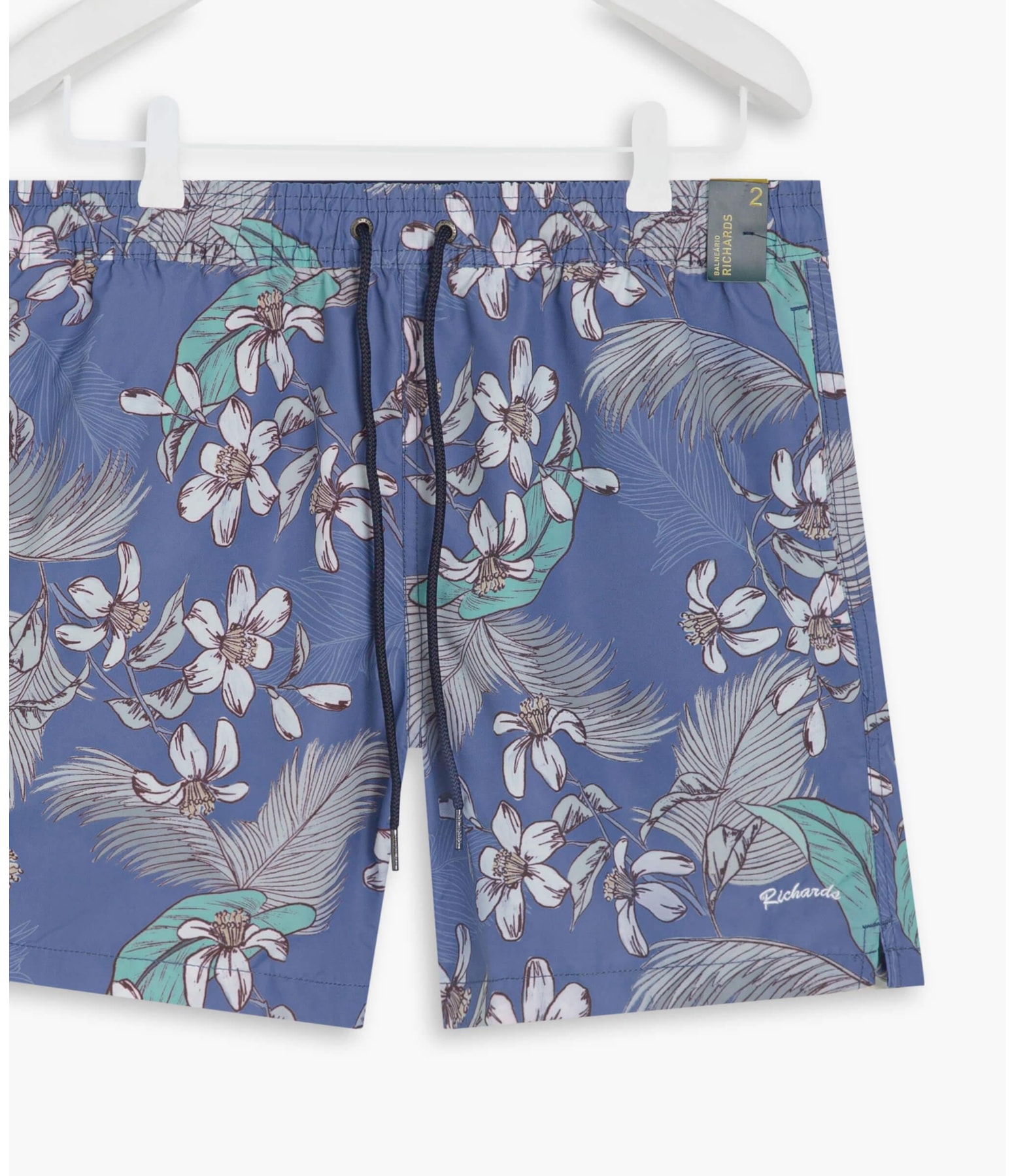 Beach Short Tropical Color Marinho