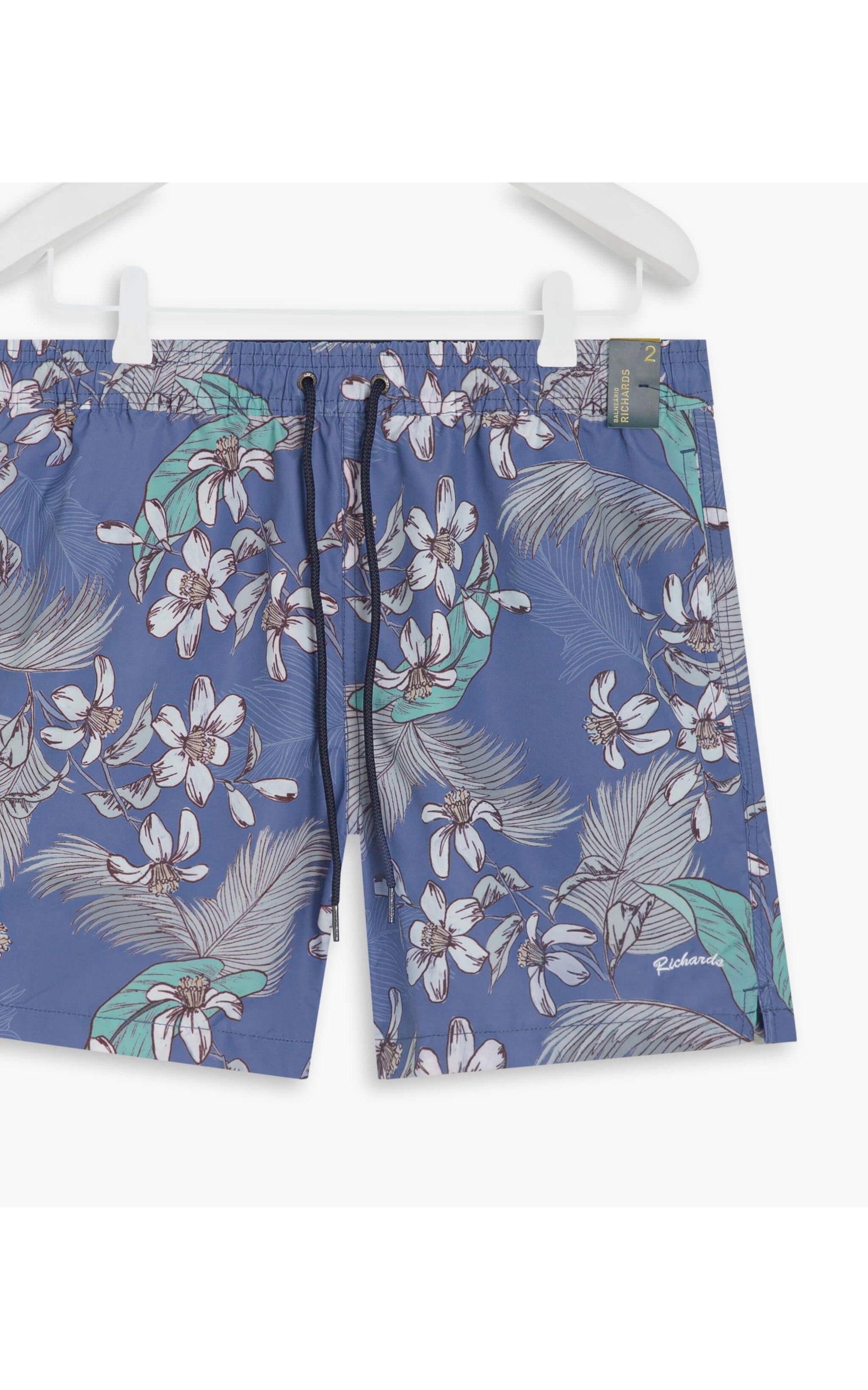 Beach Short Tropical Color Marinho