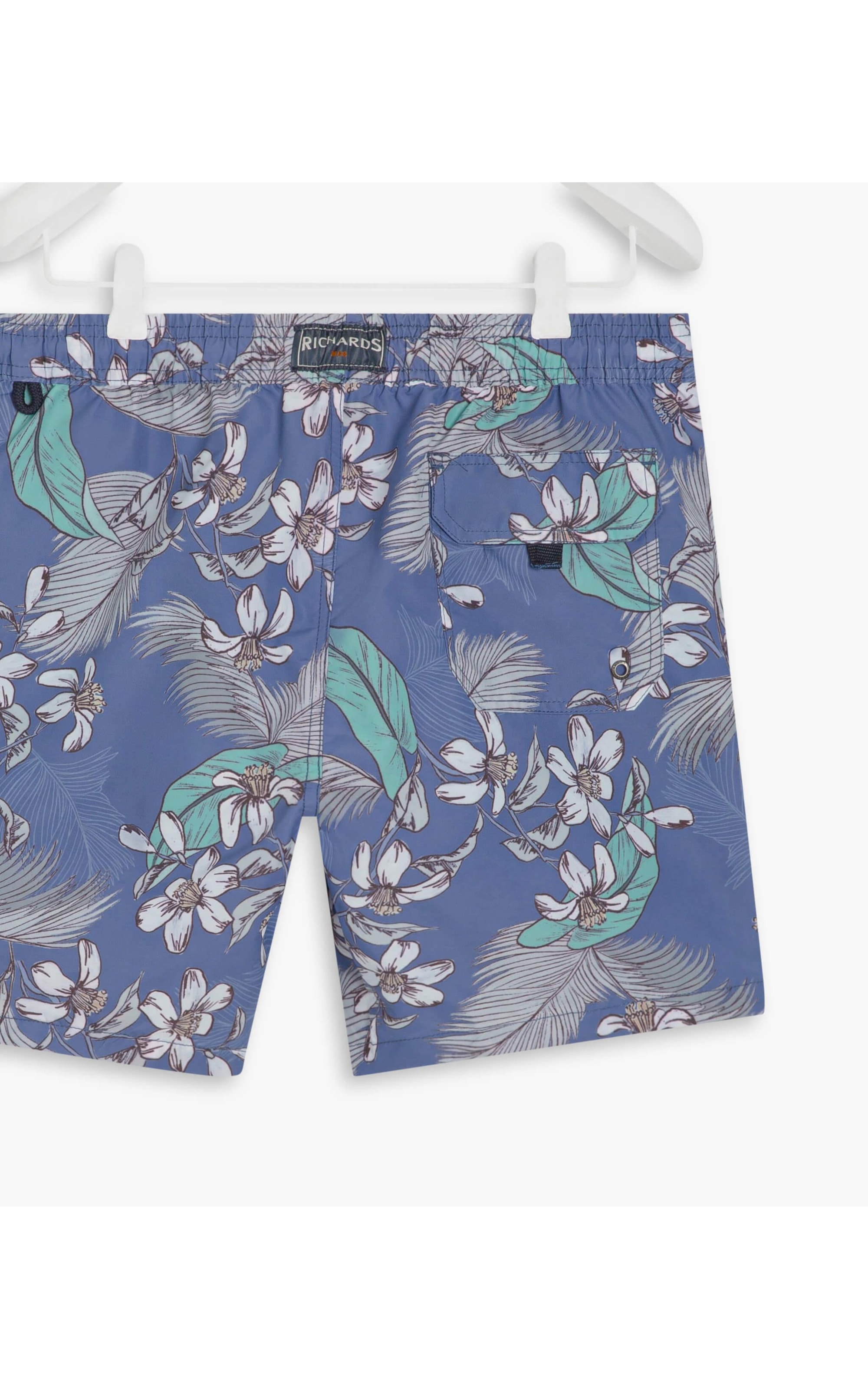 Beach Short Tropical Color Marinho