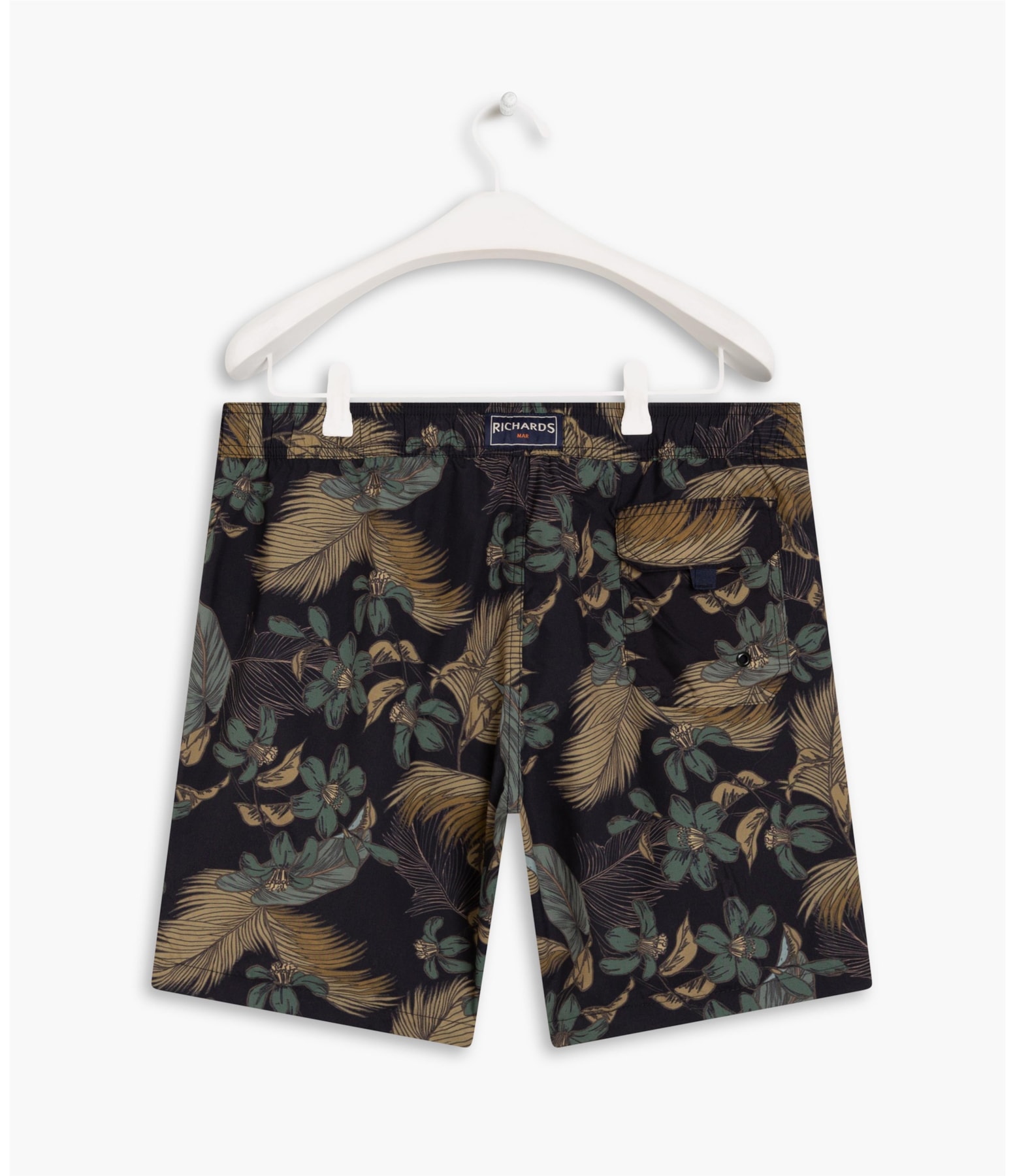 Beach Short Tropical Color Marinho