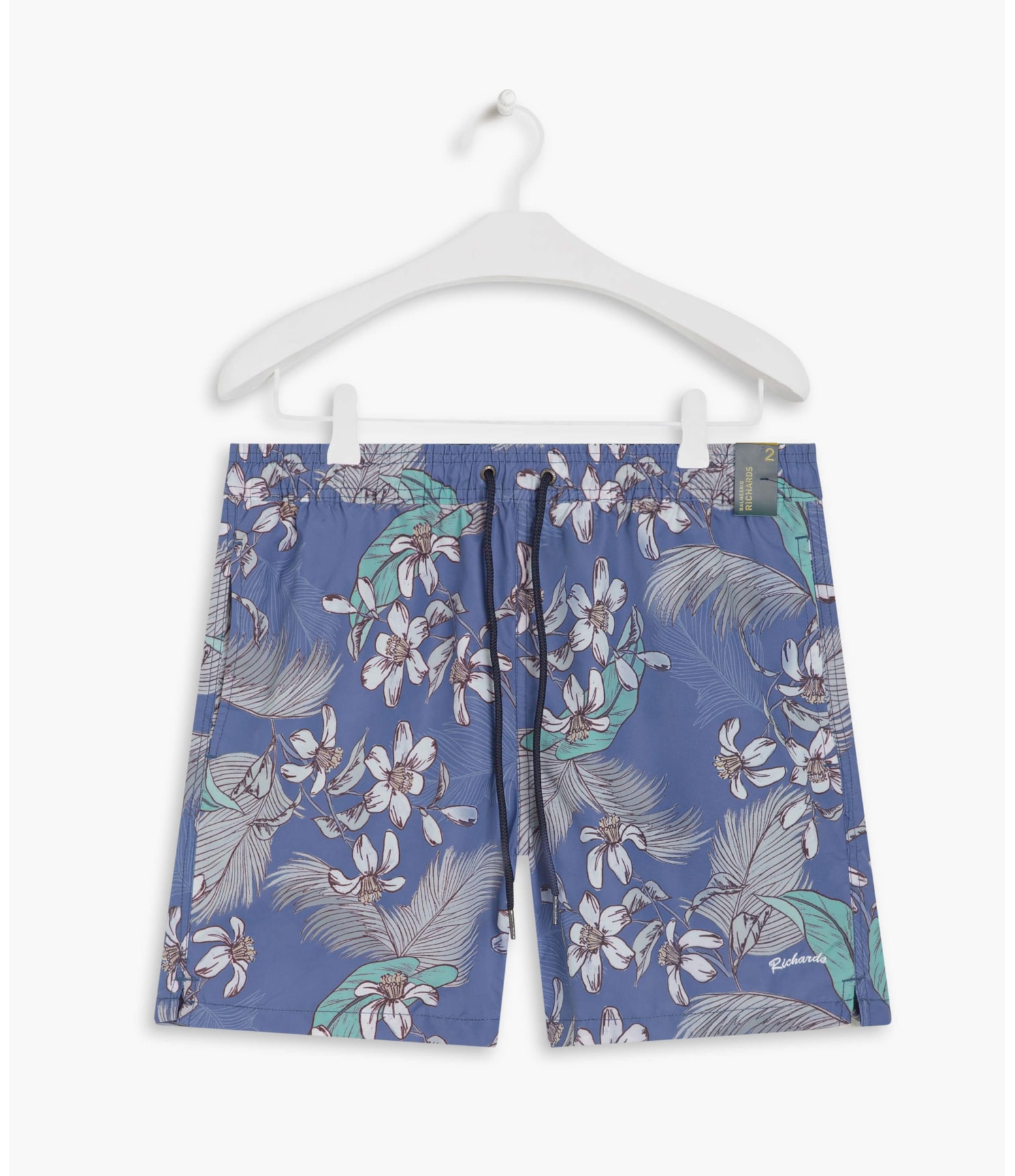 Beach Short Tropical Color Marinho