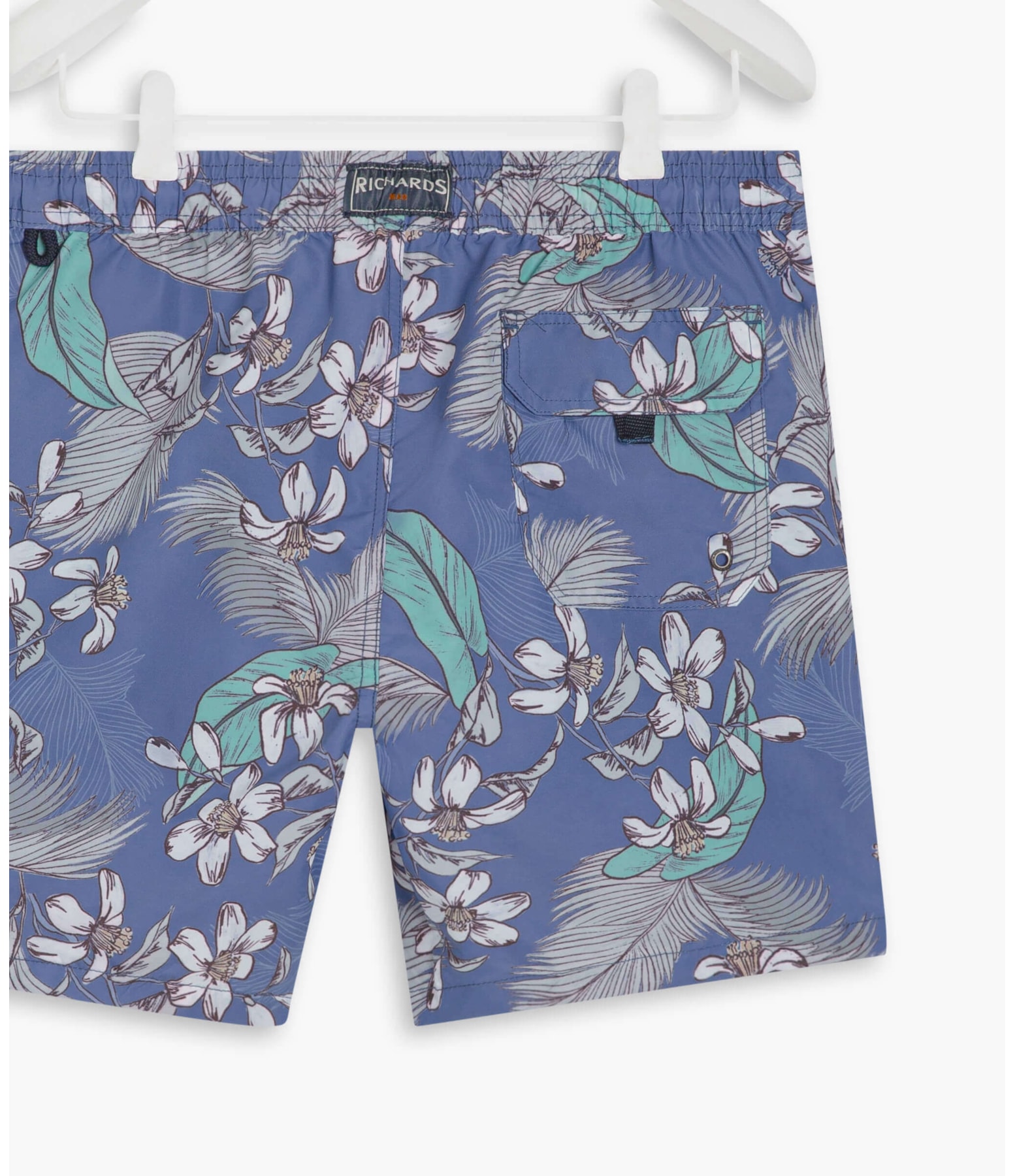 Beach Short Tropical Color Marinho