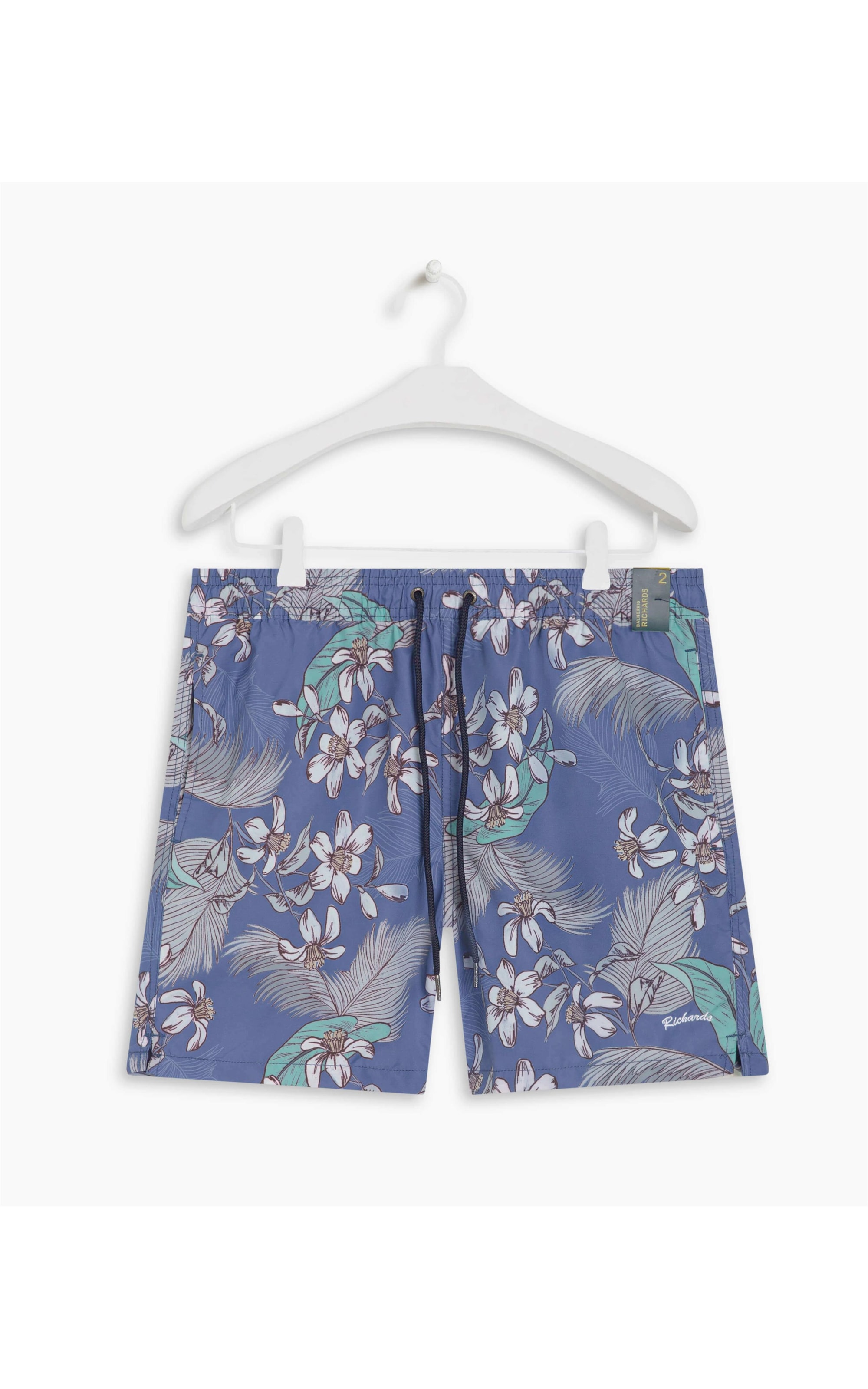 Beach Short Tropical Color Marinho