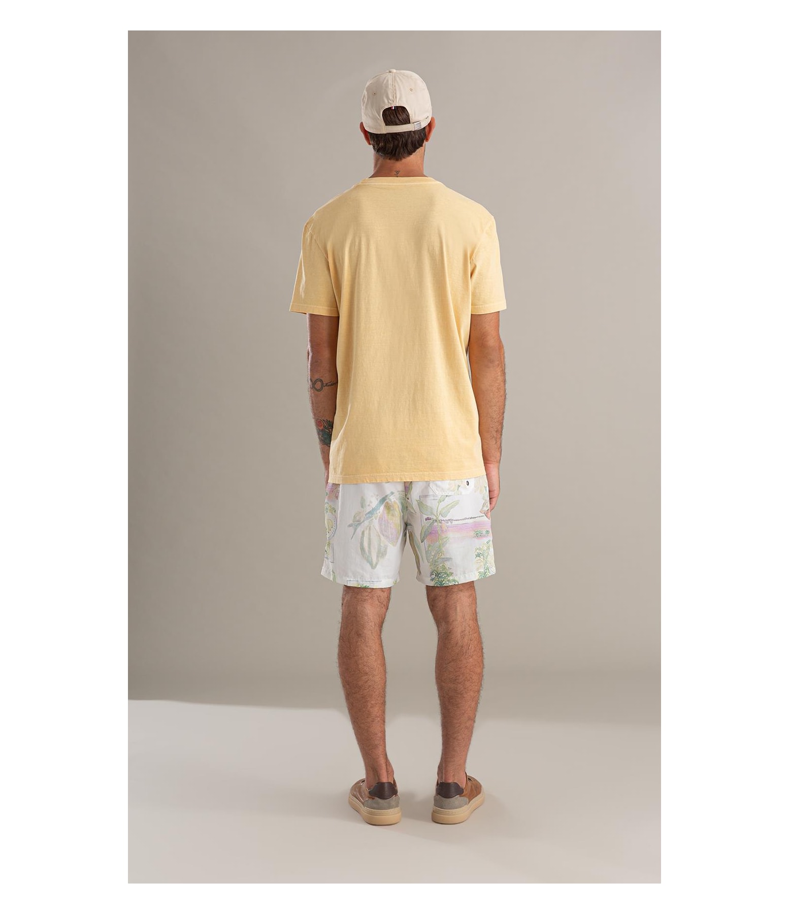 Beach Short Tropical Surf Branco
