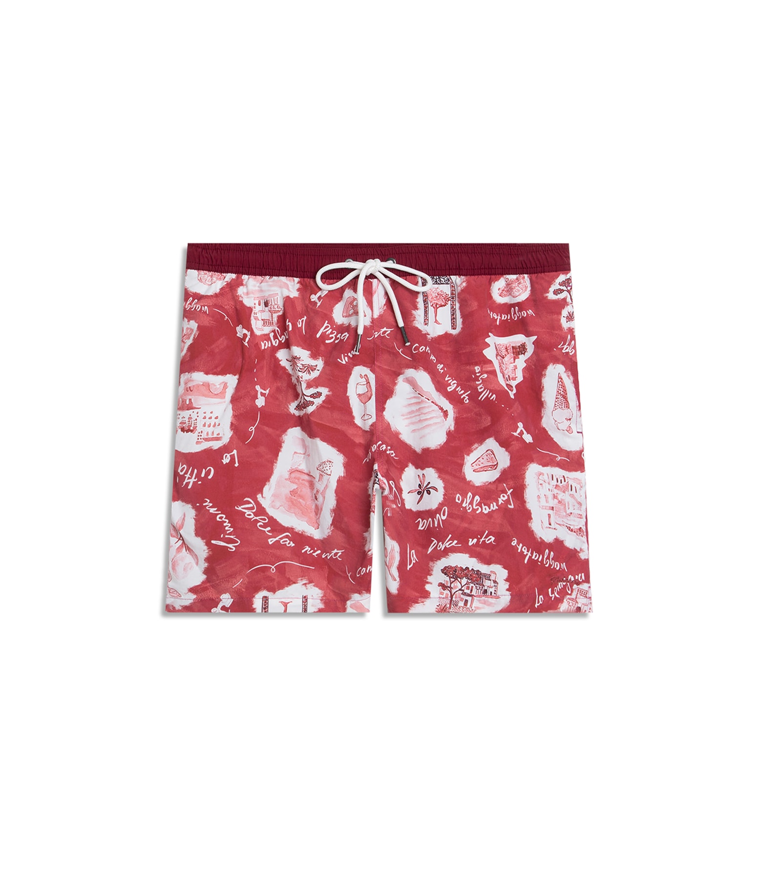 Beach Short Viaggio Regular Vermelho