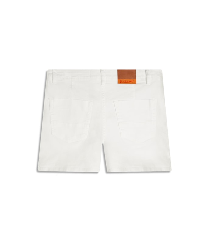 Bermuda 5pockets White Denim Branco