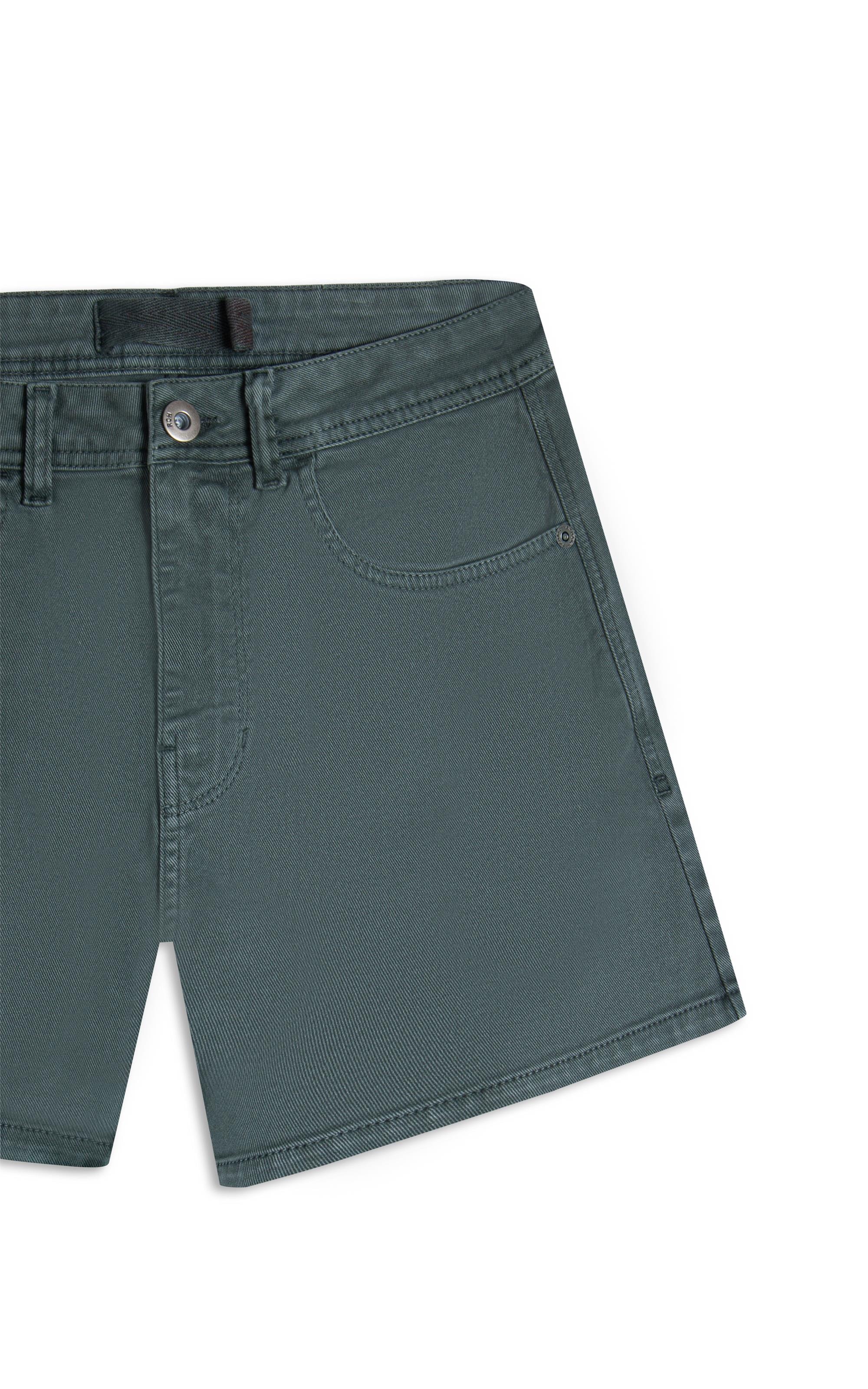 Bermuda 5pockets White Denim Verde Army