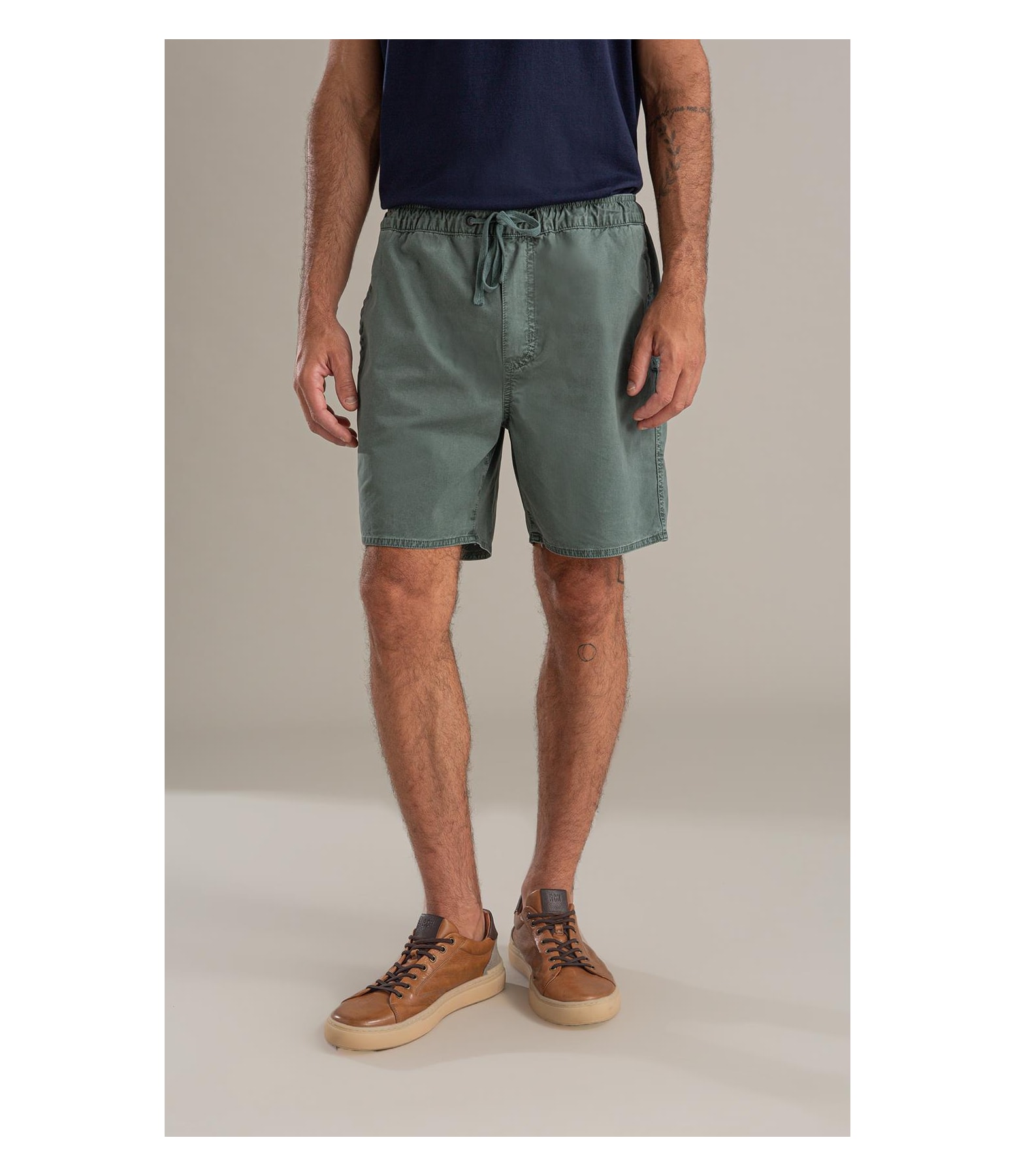 Bermuda Aloha Color Twill Verde Army
