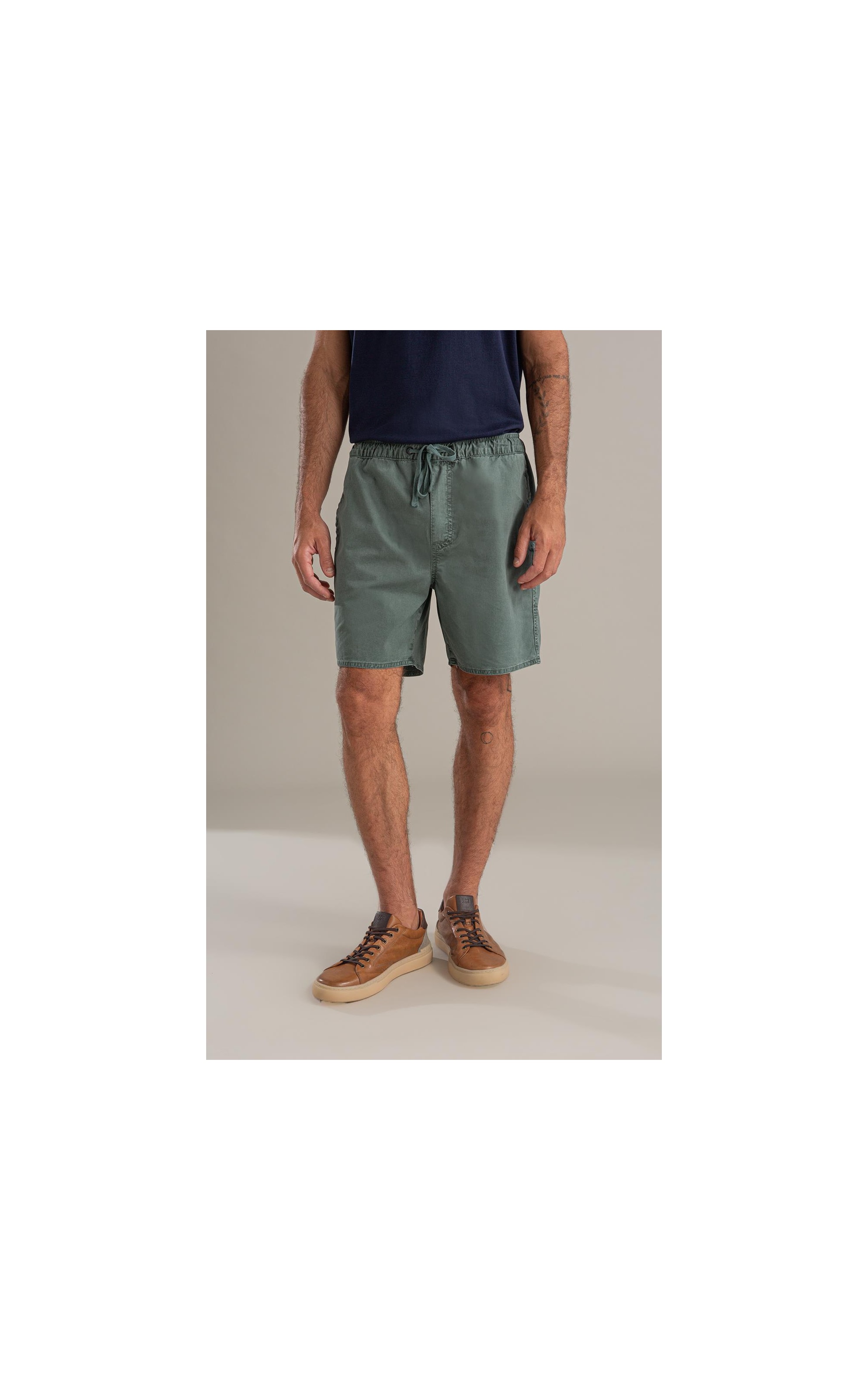 Bermuda Aloha Color Twill Verde Army
