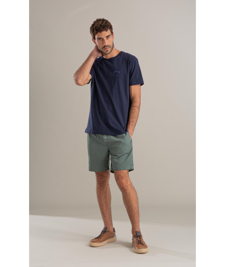 Bermuda Aloha Color Twill Verde Army